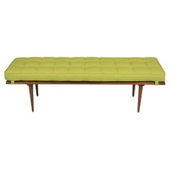 Mid-Century Modern Slatted Bench