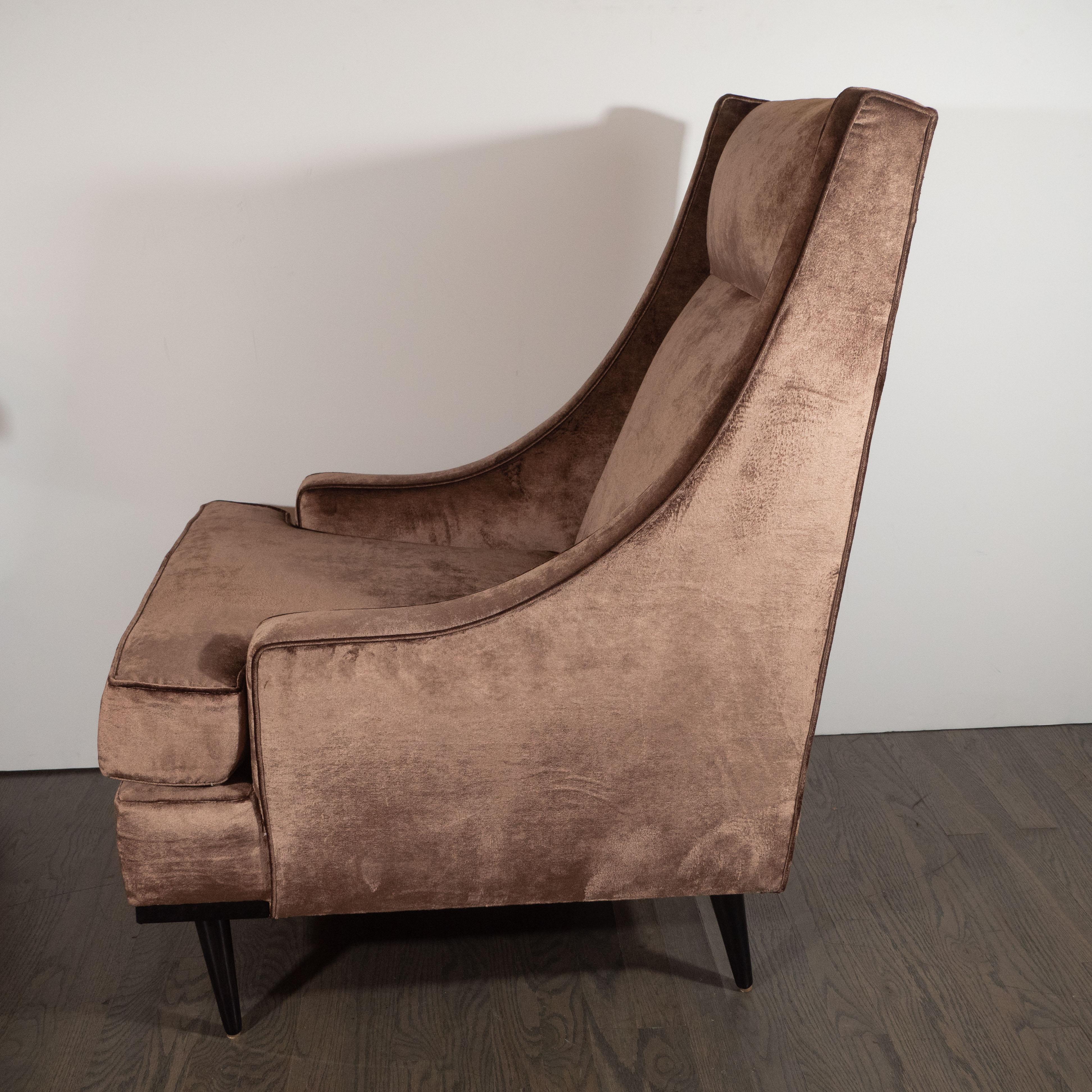 bronze velvet chair
