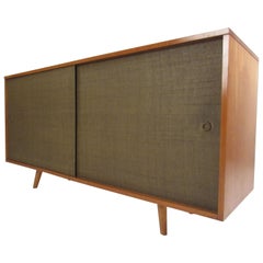 Mid-Century Modern Sliding Door Credenza by Paul McCobb