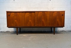 Mid-Century Modern Sliding Door Danish Teak Sideboard