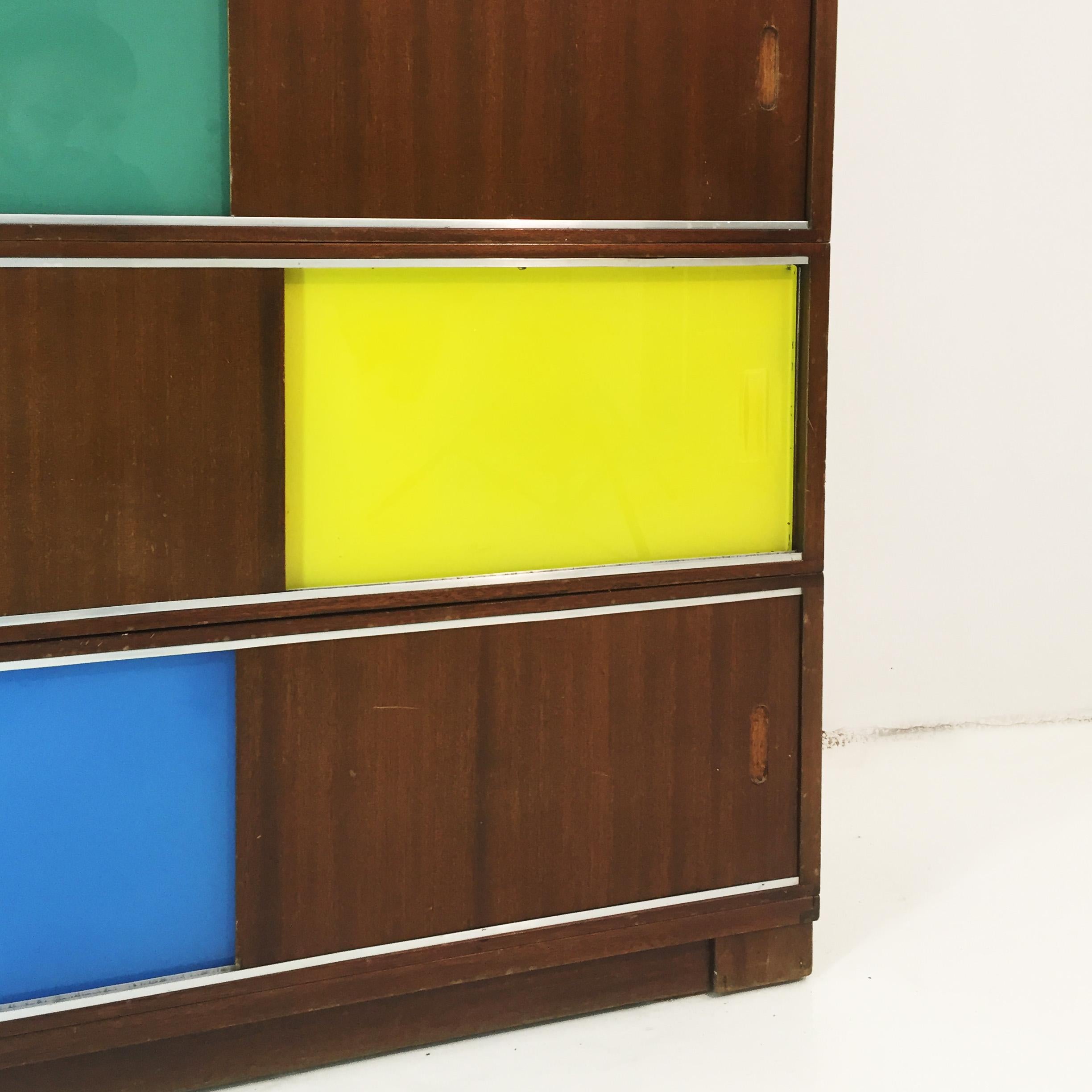 Mid-Century Modern Sliding Doors Cabinet in the Manner of Claude Vassal For Sale 6