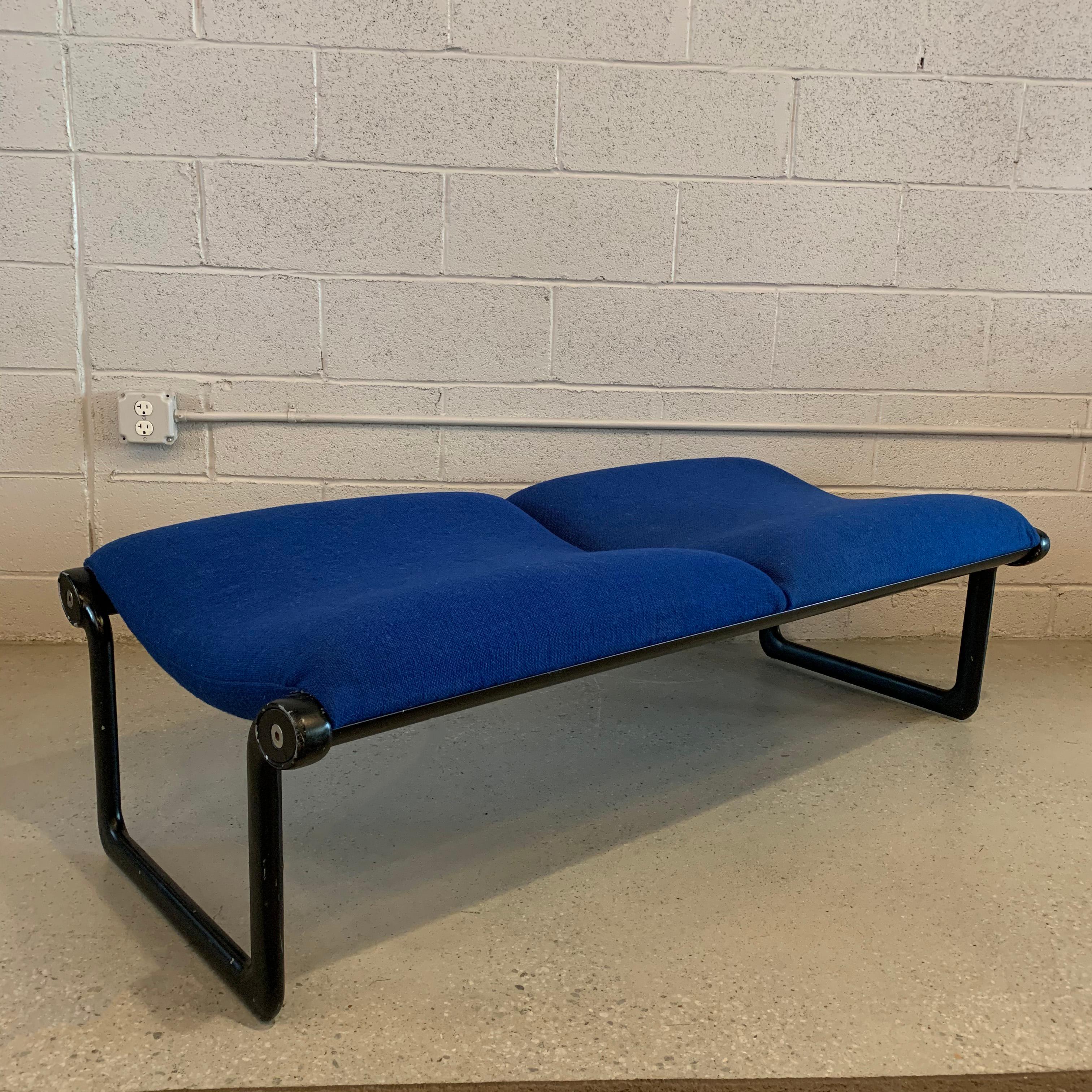 Painted Mid-Century Modern Sling Bench by Hannah & Morrison for Knoll
