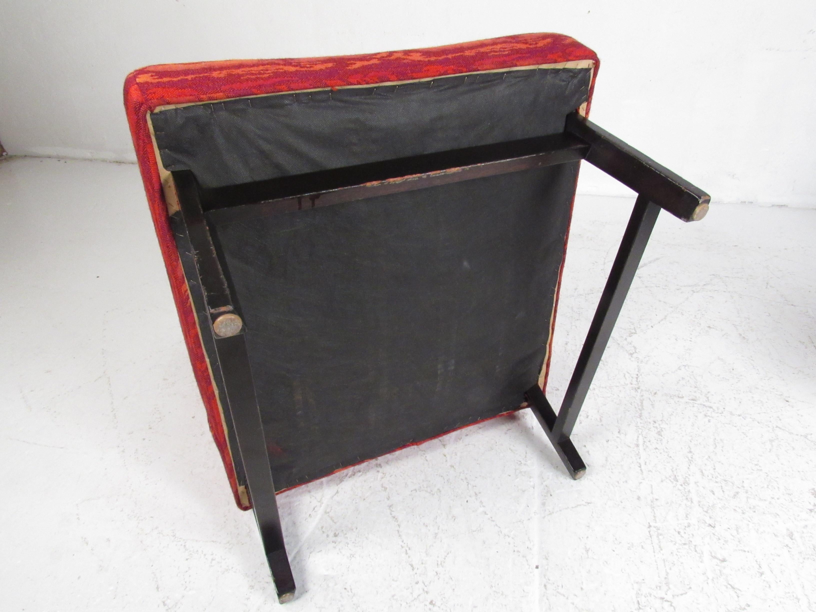 Moderne Sessel ohne Armlehne aus der Mitte des Jahrhunderts von Edward Wormley für Dunbar im Angebot 3