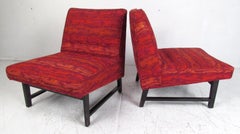 Mid-Century Modern Slipper Chairs by Edward Wormley for Dunbar