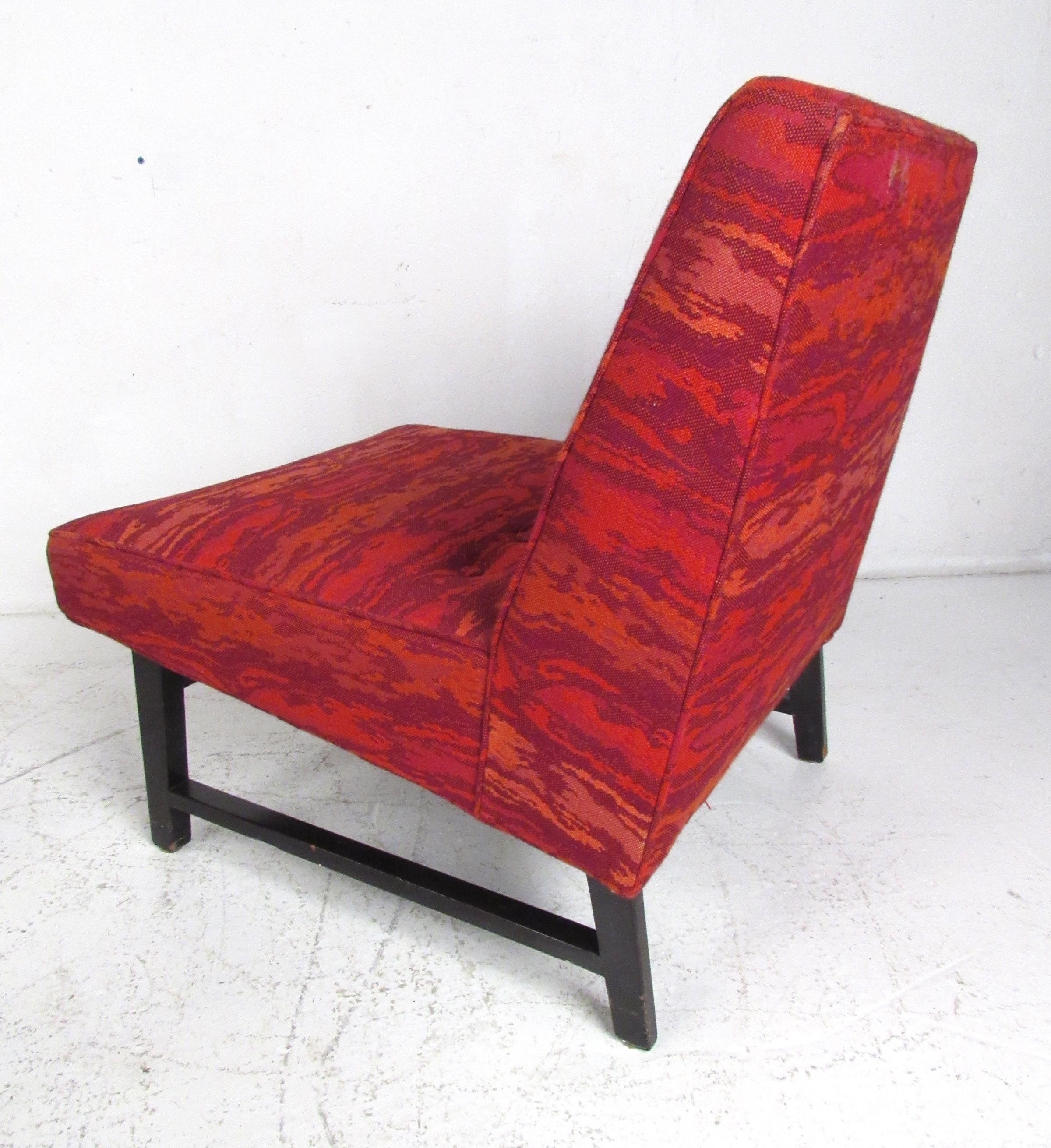Moderne Sessel ohne Armlehne aus der Mitte des Jahrhunderts von Edward Wormley für Dunbar (amerikanisch) im Angebot