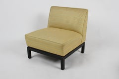 Mid-Century Modern Slipper Chairs with Ebony Bases up to 3 Available
