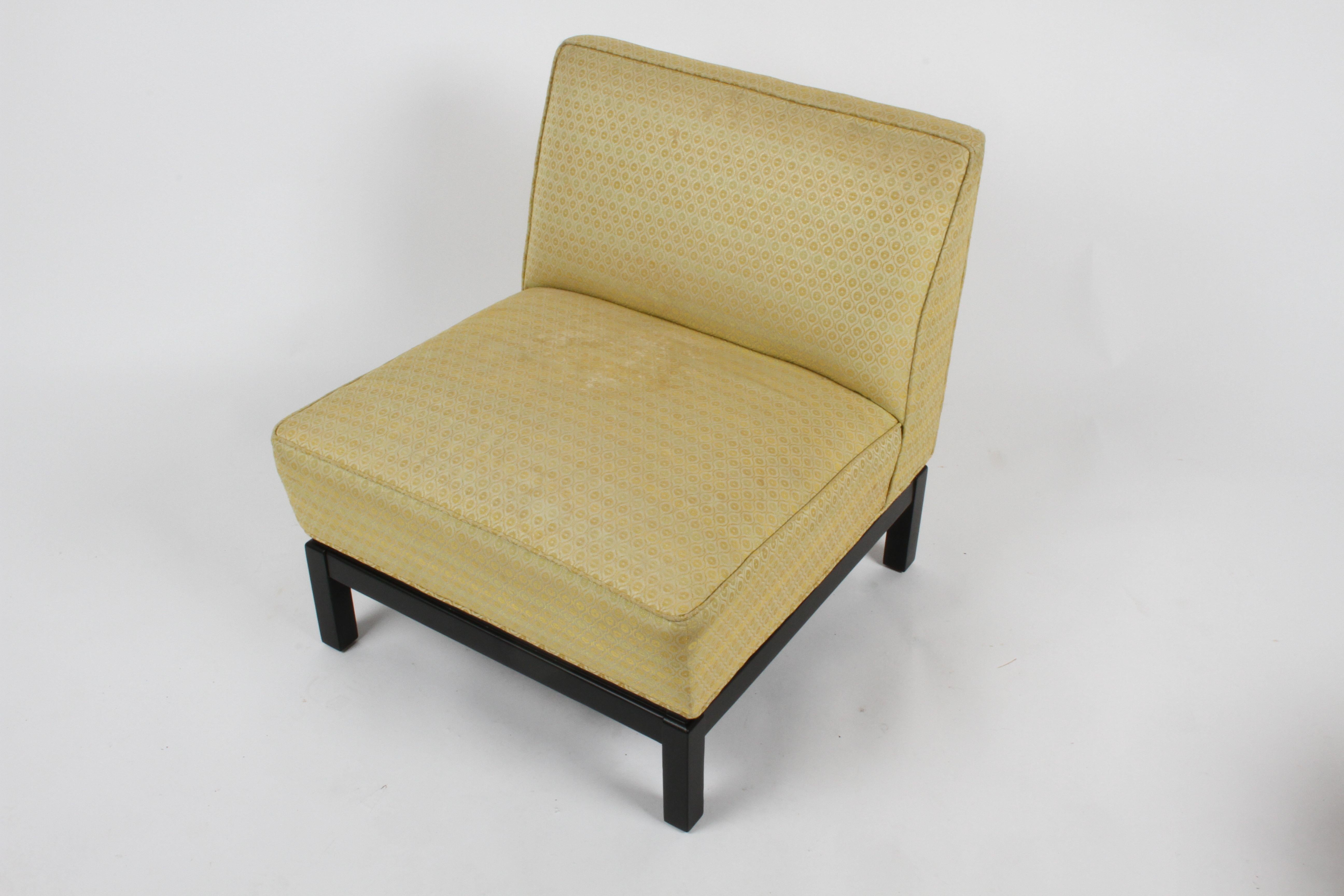 mid century modern slipper chair