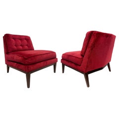Fauteuils de salon modernes du milieu du siècle dernier, Edward Wormley pour Dunbar Style