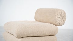 Mid-Century Modern Small Armchair, Italy, 1970s - New Upholstery