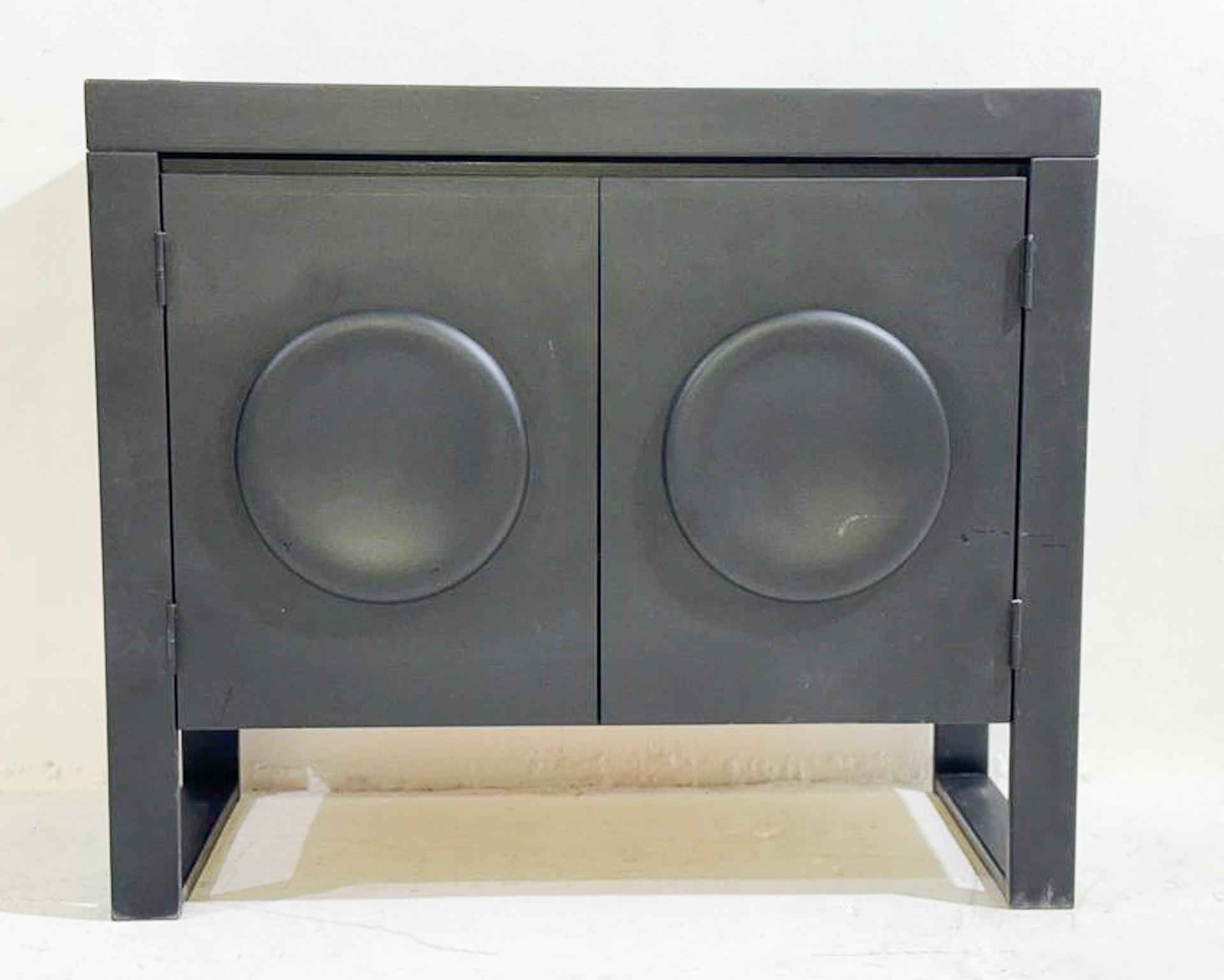 Wood Mid-Century Modern Small Brutalist Chest, 1970s For Sale