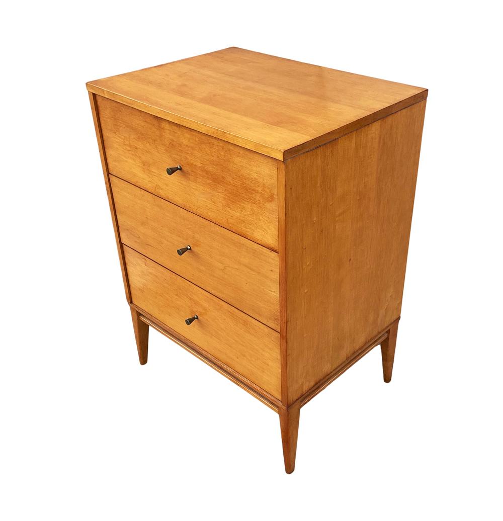 American Mid-Century Modern Small Dresser or Tall Night Stand by Paul McCobb in Maple For Sale