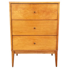 Mid-Century Modern Small Chest Of Drawers or Tall Night Stand by Paul McCobb in Maple