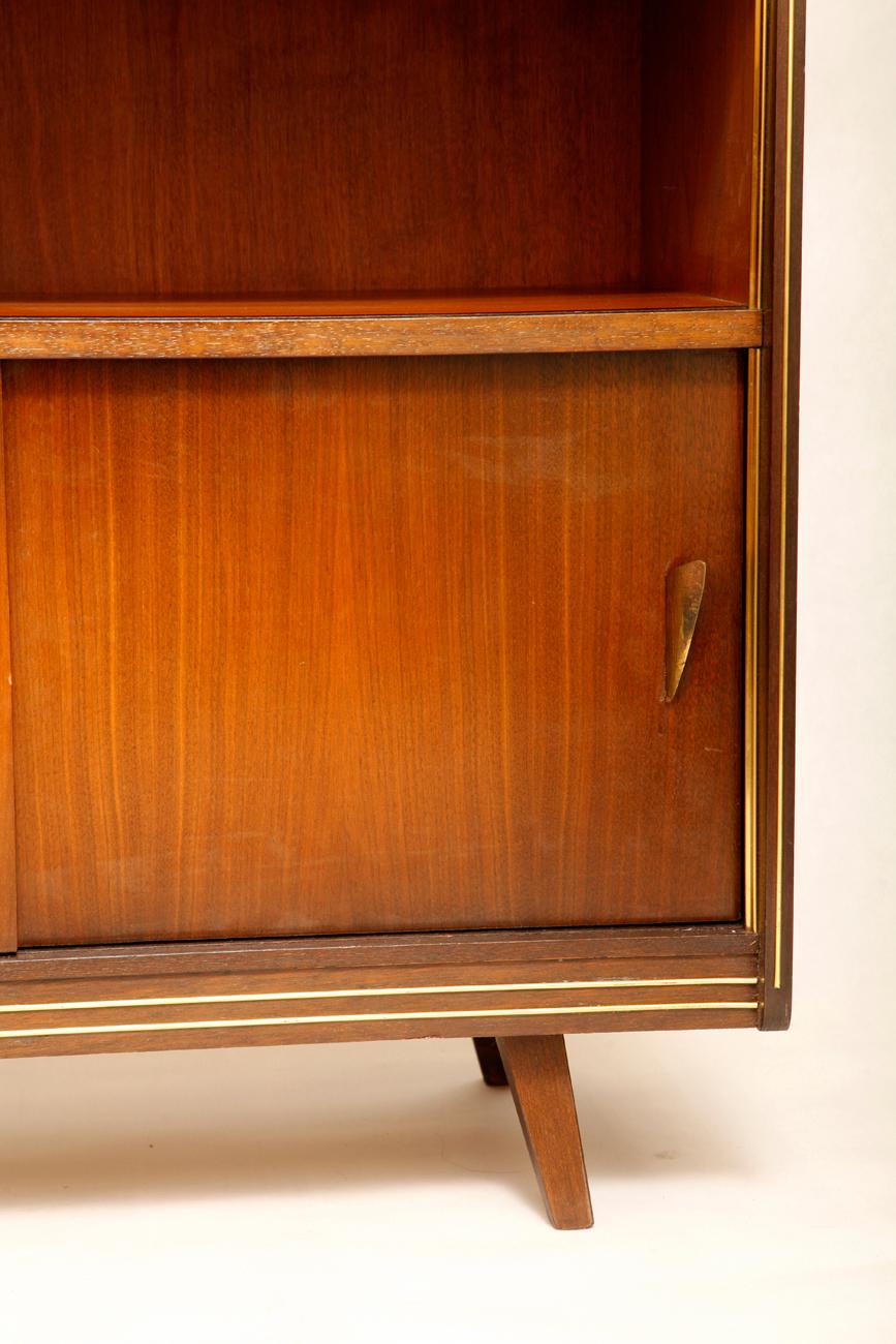 Mid-Century Modern Small German TV Cupboard with Sliding Door, 1960s For Sale 8