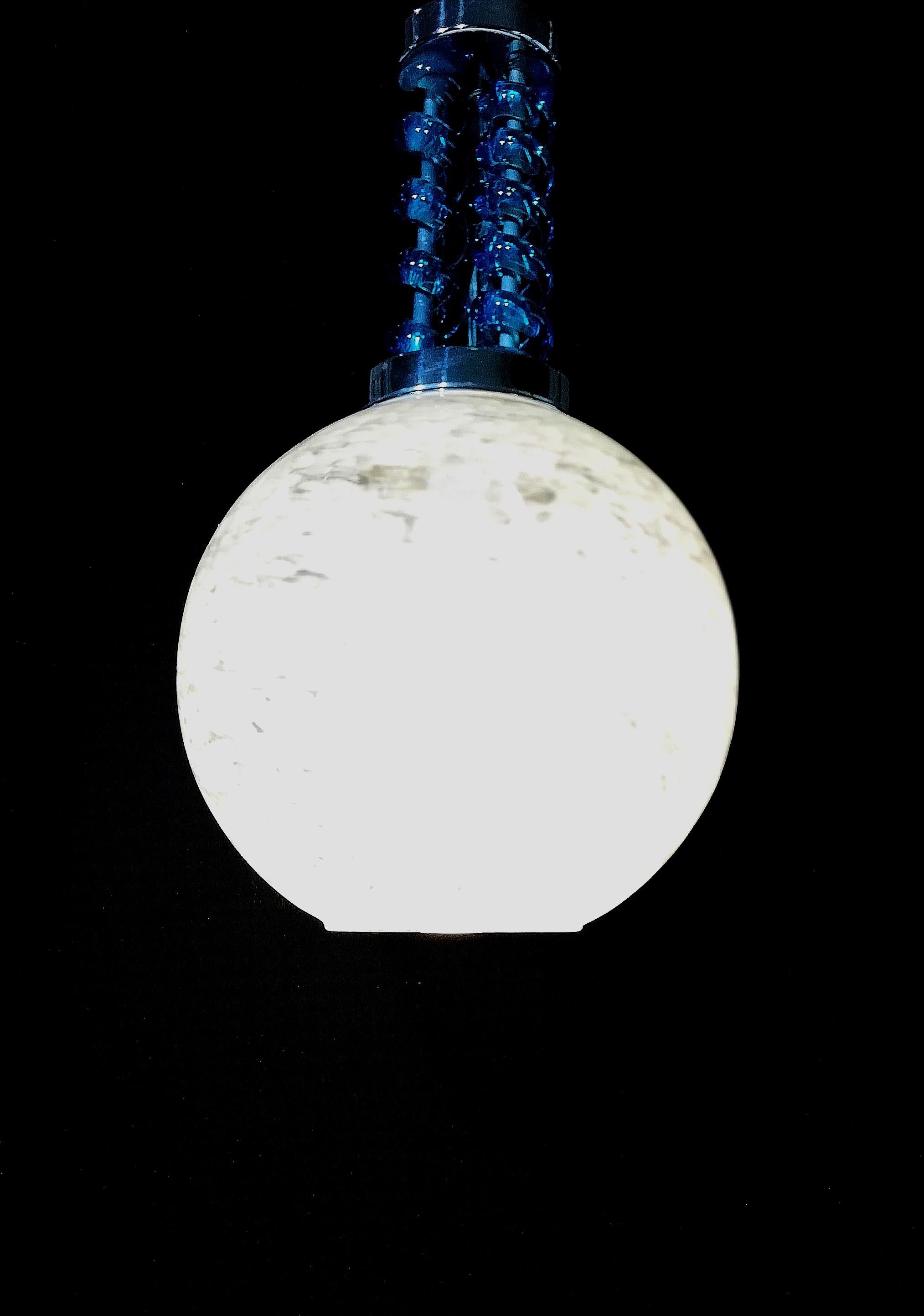 20th Century Mid-Century Modern Small Pendant Light by Mazzega in Murano Glass