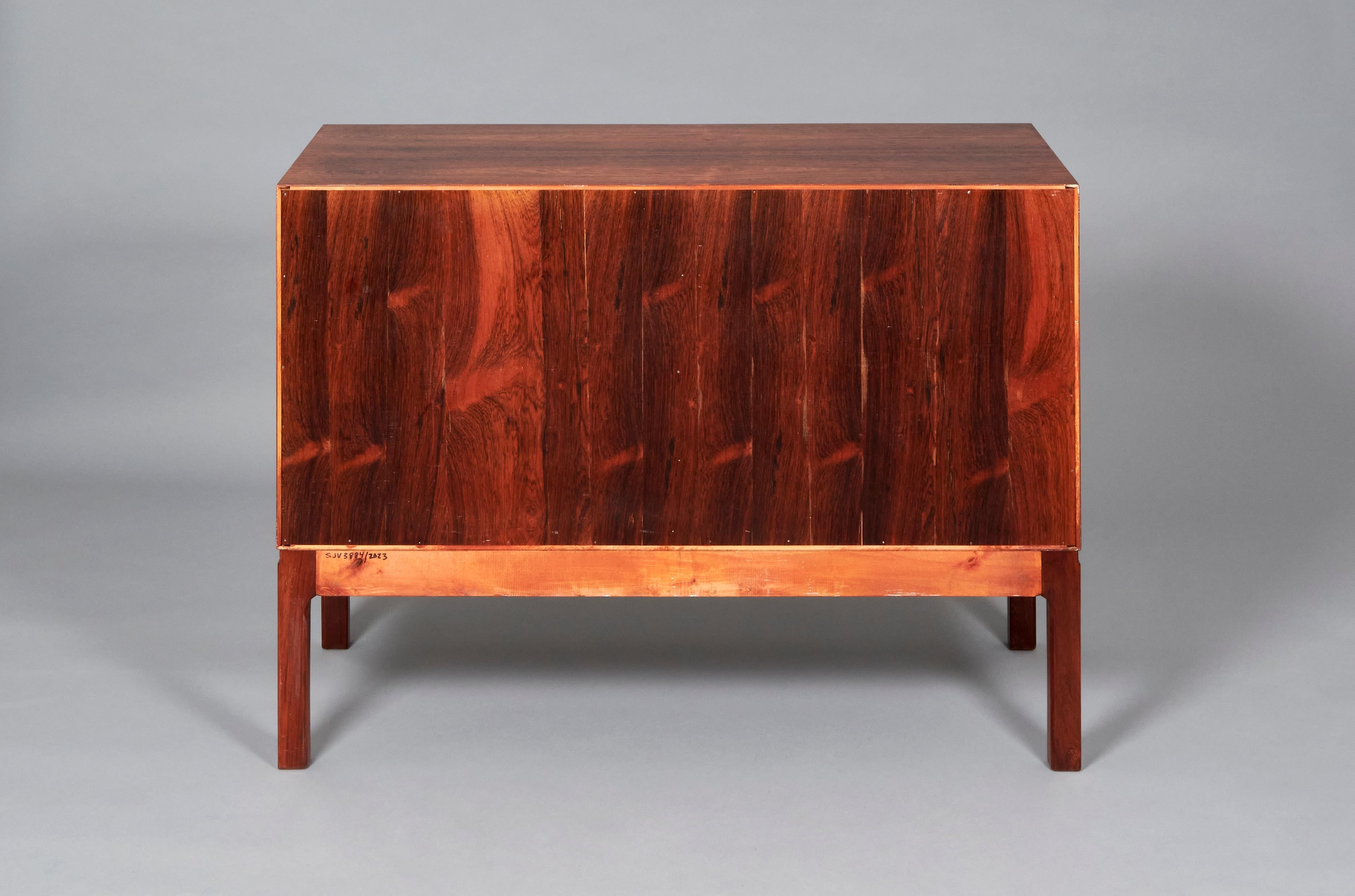 Mid-20th Century Mid-Century Modern small Rosewood Cabinet For Sale