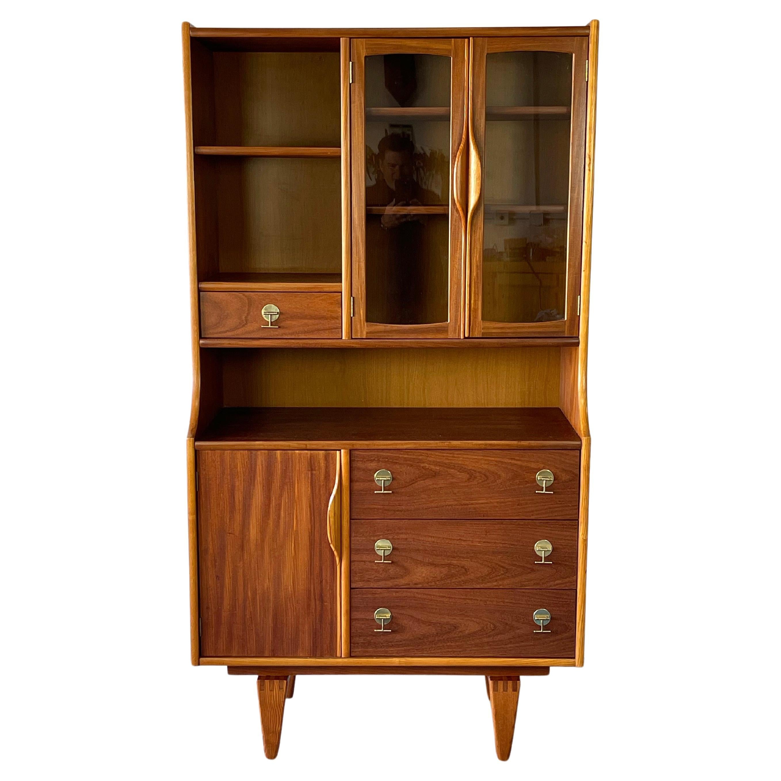 Mid-Century Modern Small Stanley China Hutch