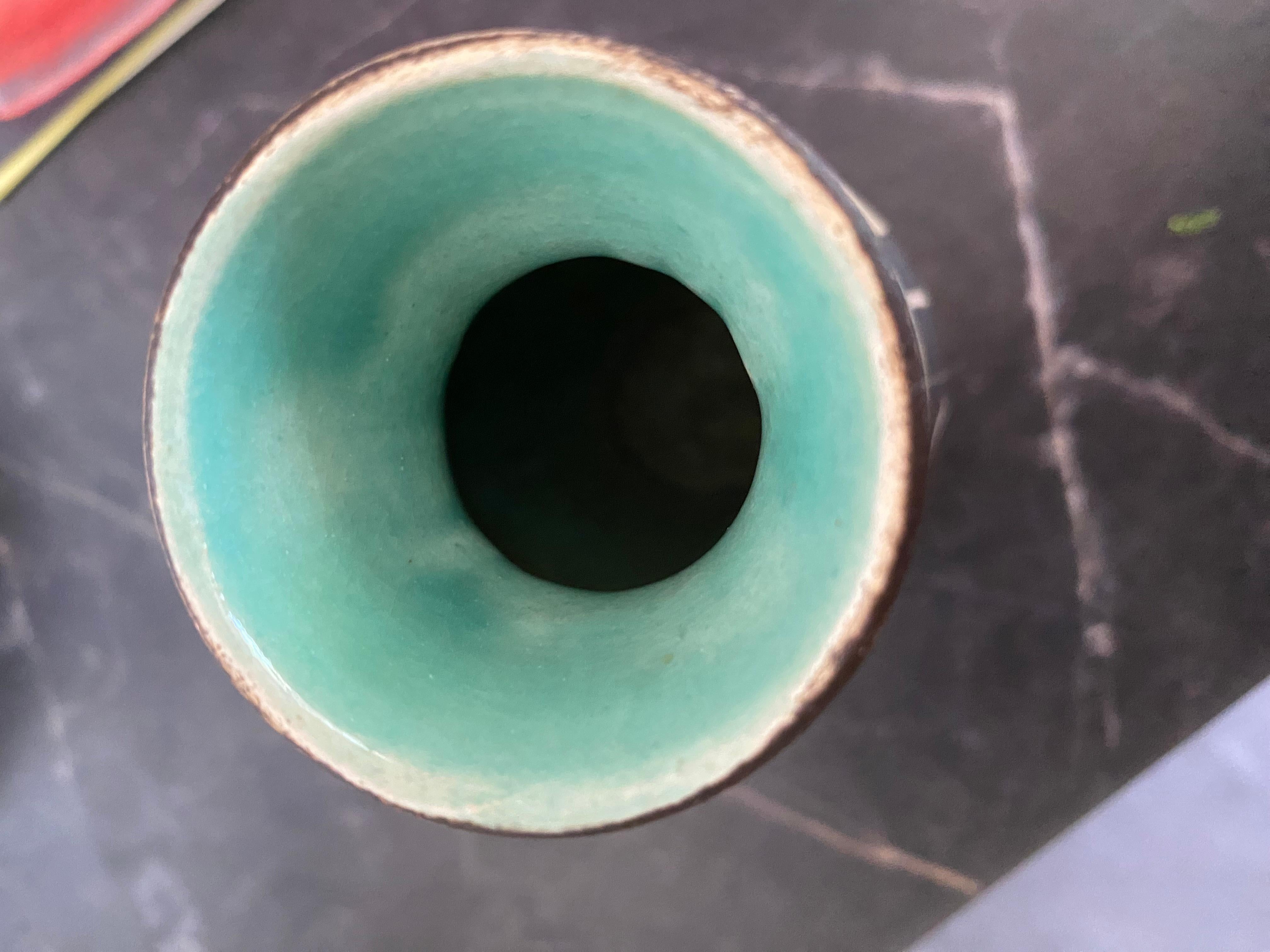 Moderne Mid-Century-Vase aus der Mitte des Jahrhunderts von Bodo Mans für Bay Keramik Deutschland im Angebot 1