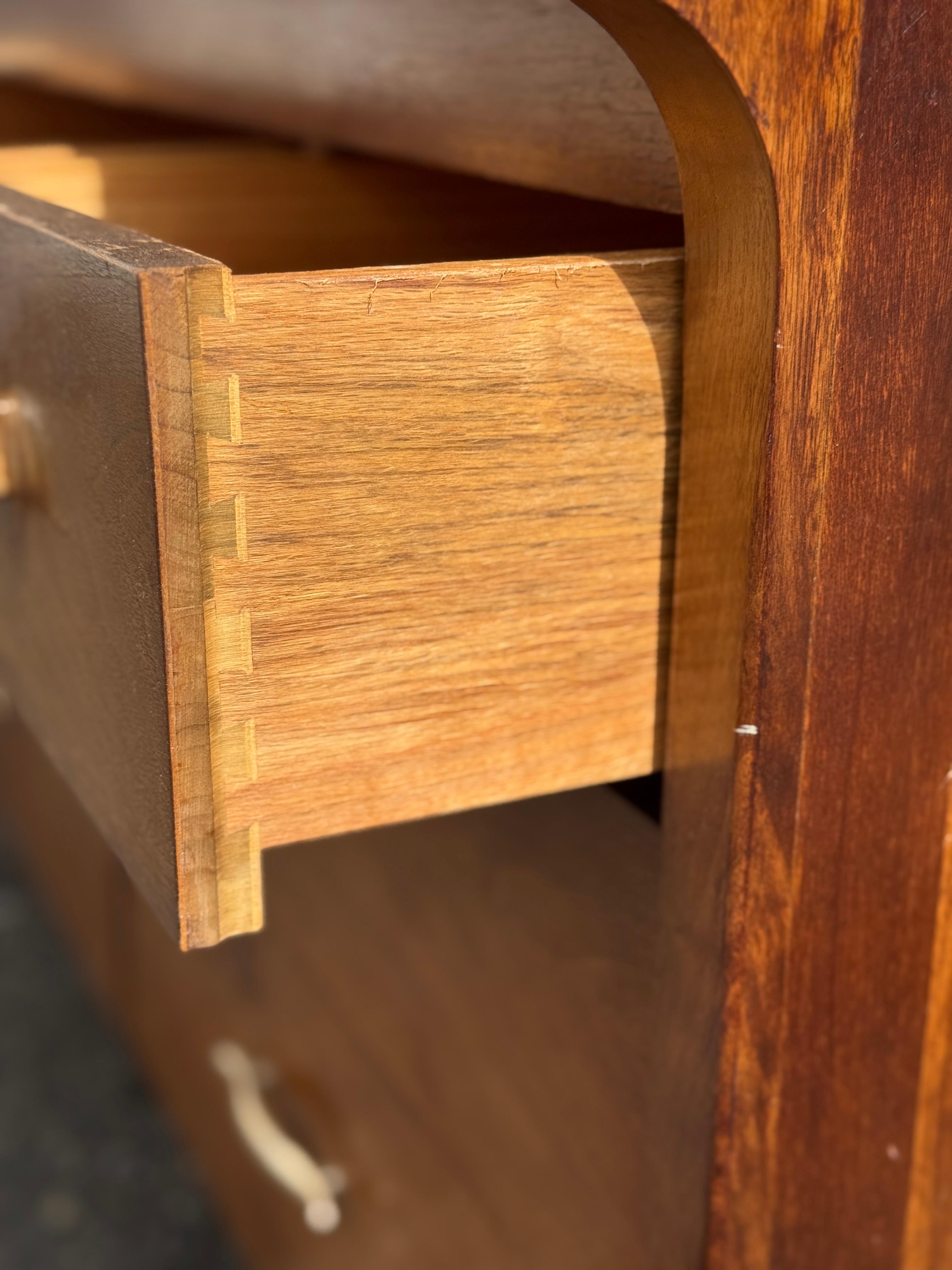 Mid-Century Modern Small Walnut Dresser by Drexel For Sale 7
