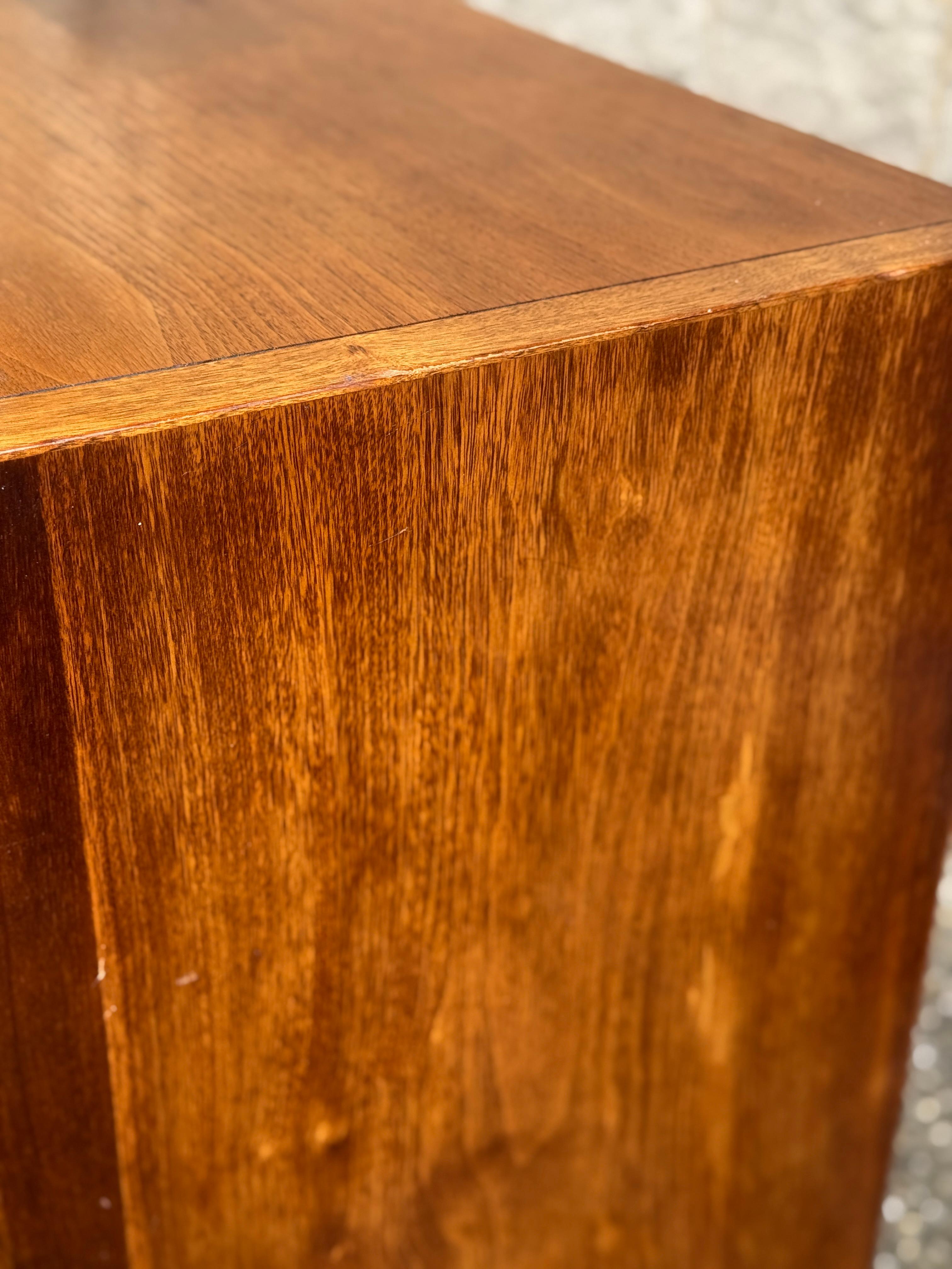 Mid-Century Modern Small Walnut Dresser by Drexel For Sale 8