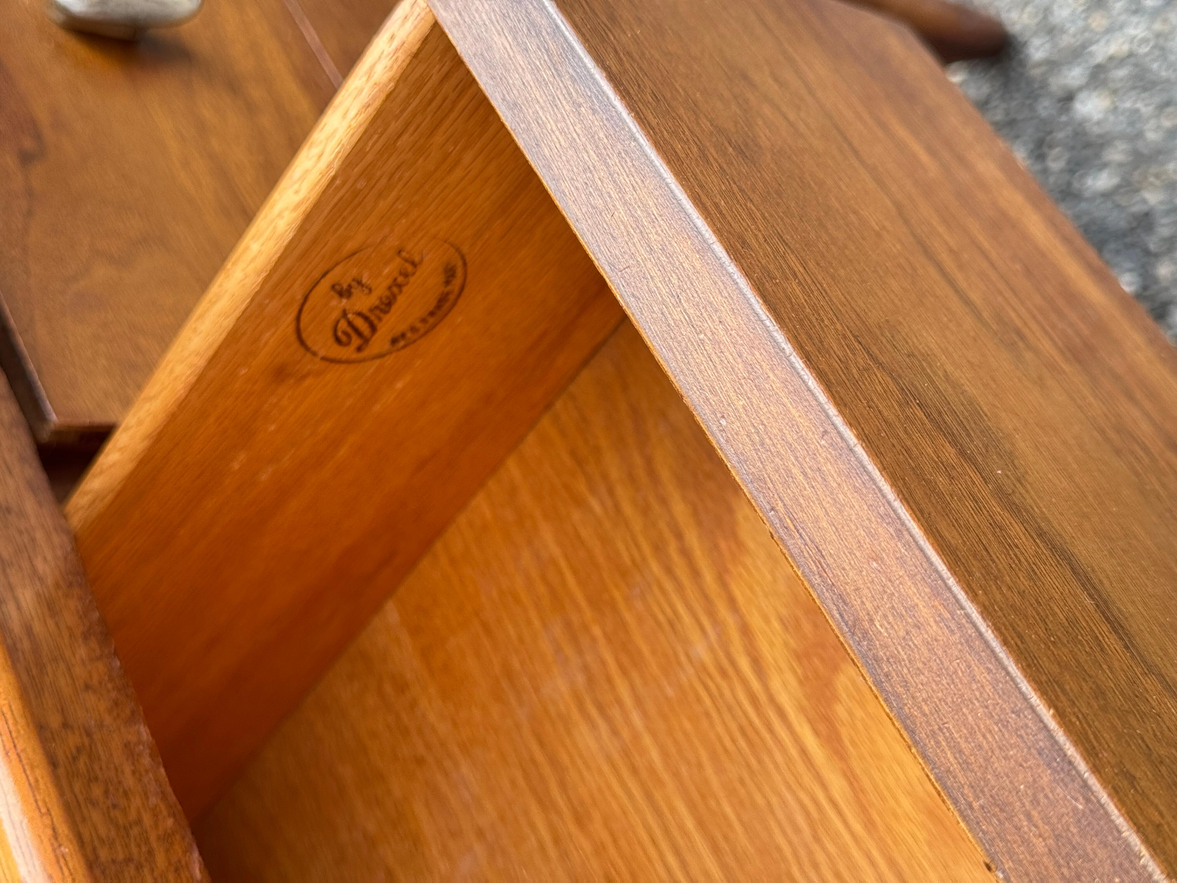 20th Century Mid-Century Modern Small Walnut Dresser by Drexel For Sale