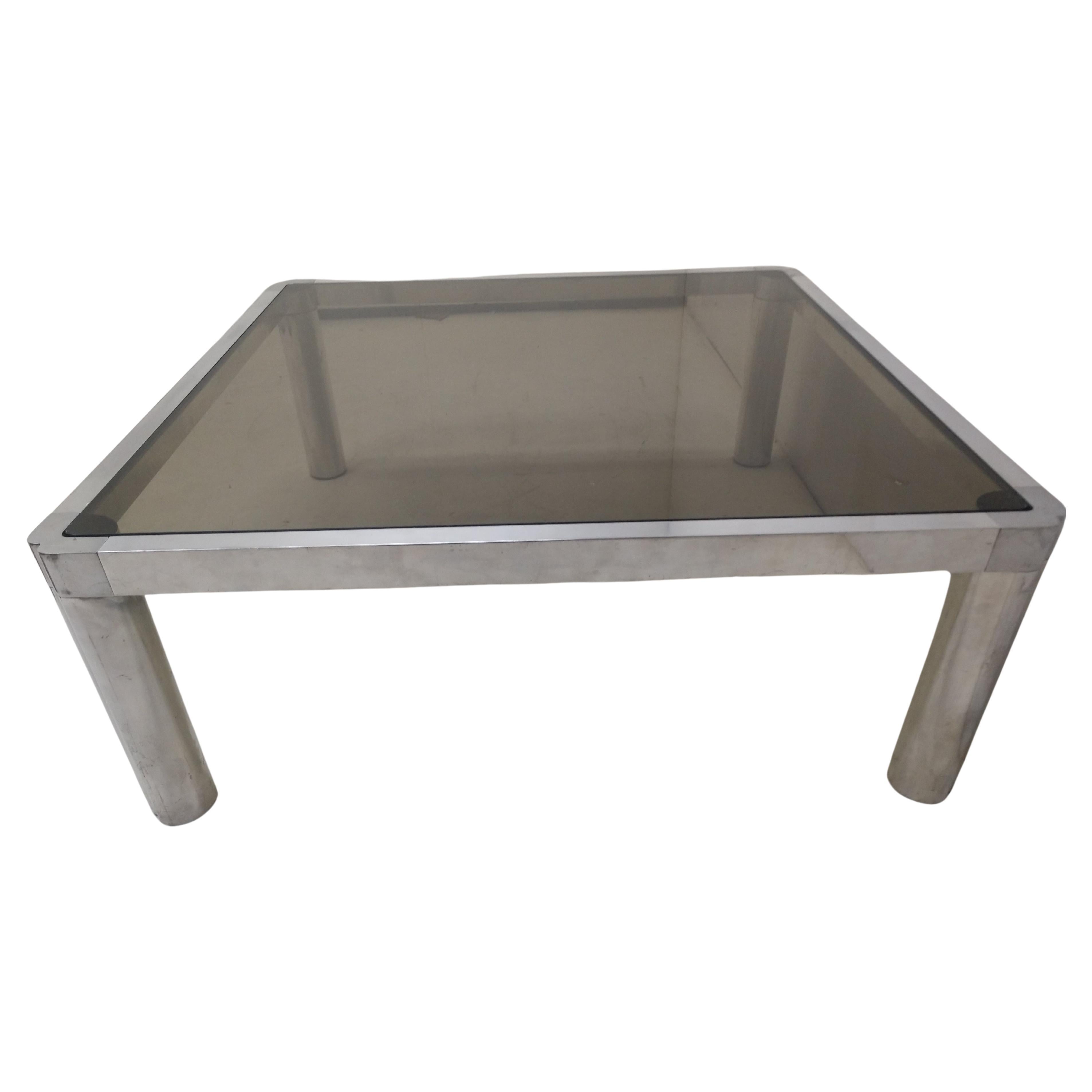 Calco Cocktail Tables in vetro fumé di Kho Liang per Artifort, un tavolo moderno di metà secolo in vendita
