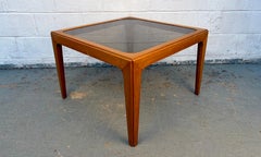 Mid-Century Modern Smoked Glass Coffee Table