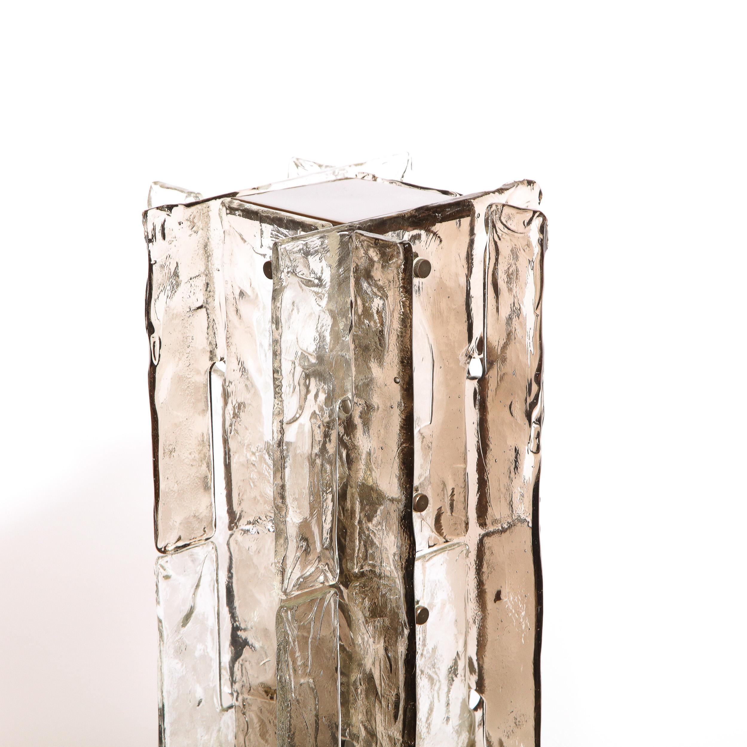 Mid-Century Modern Smoked Murano Glass Floor Lamp by Carlo Nason for Mazzega 5