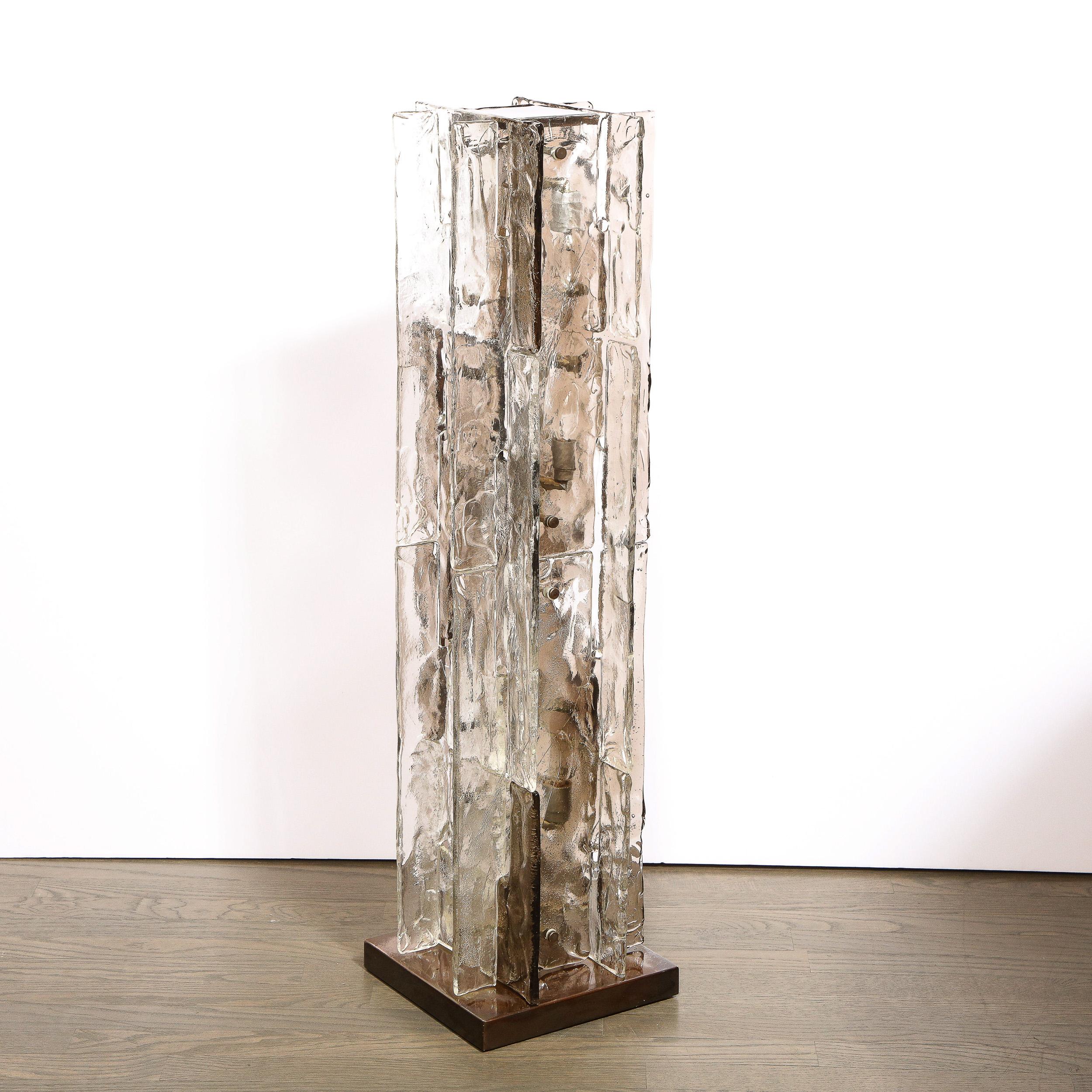 Mid-Century Modern Smoked Murano Glass Floor Lamp by Carlo Nason for Mazzega 6