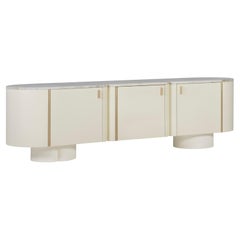 Mid-Century Modern Socalco Sideboard, Patagonia , Brass, Handmade by Greenapple