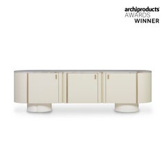 Mid-Century Modern Socalco Sideboard, Patagonia , Brass, Handmade by Greenapple