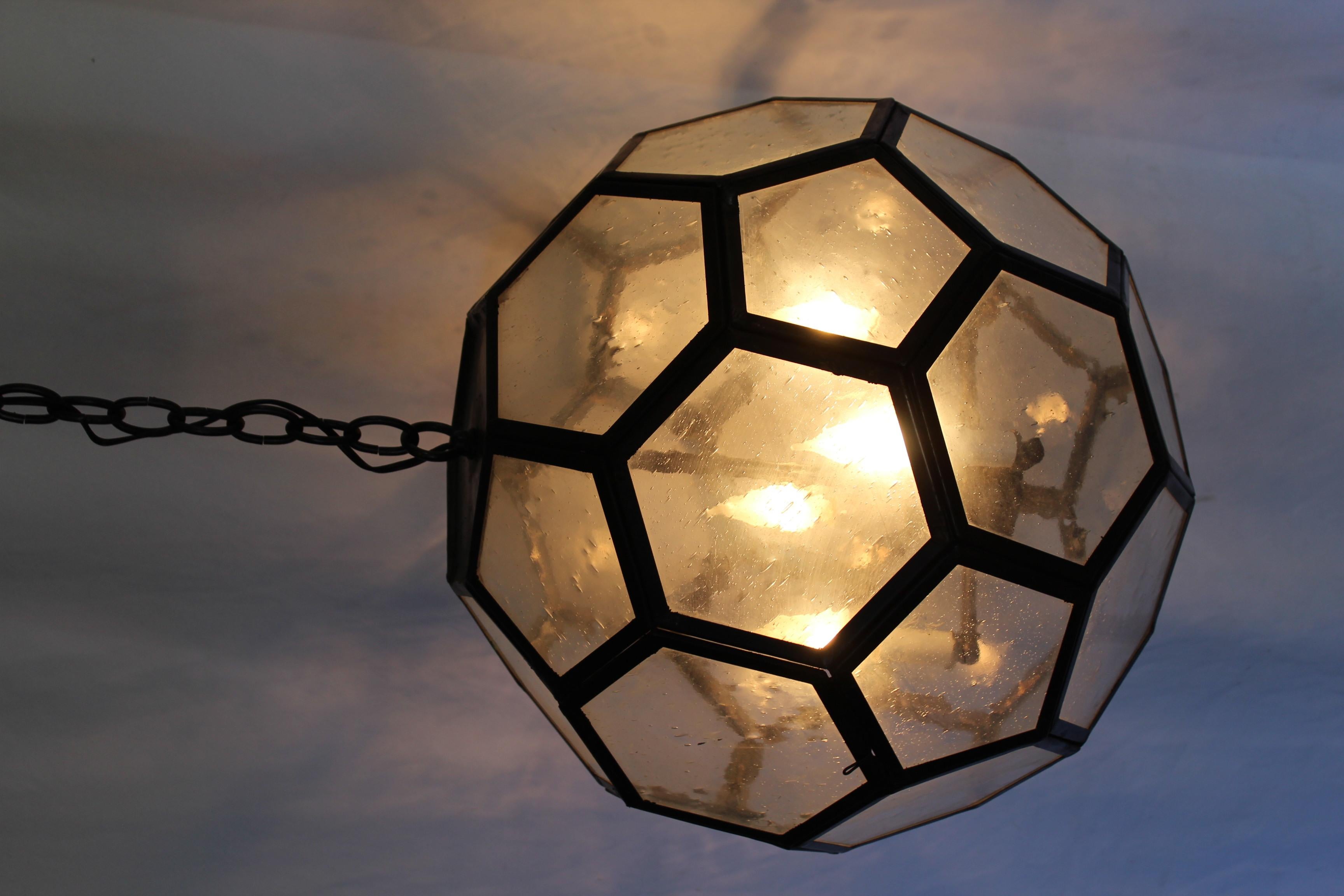 Contemporary Mid Century Modern  Soccer Ball Chandelier For Sale