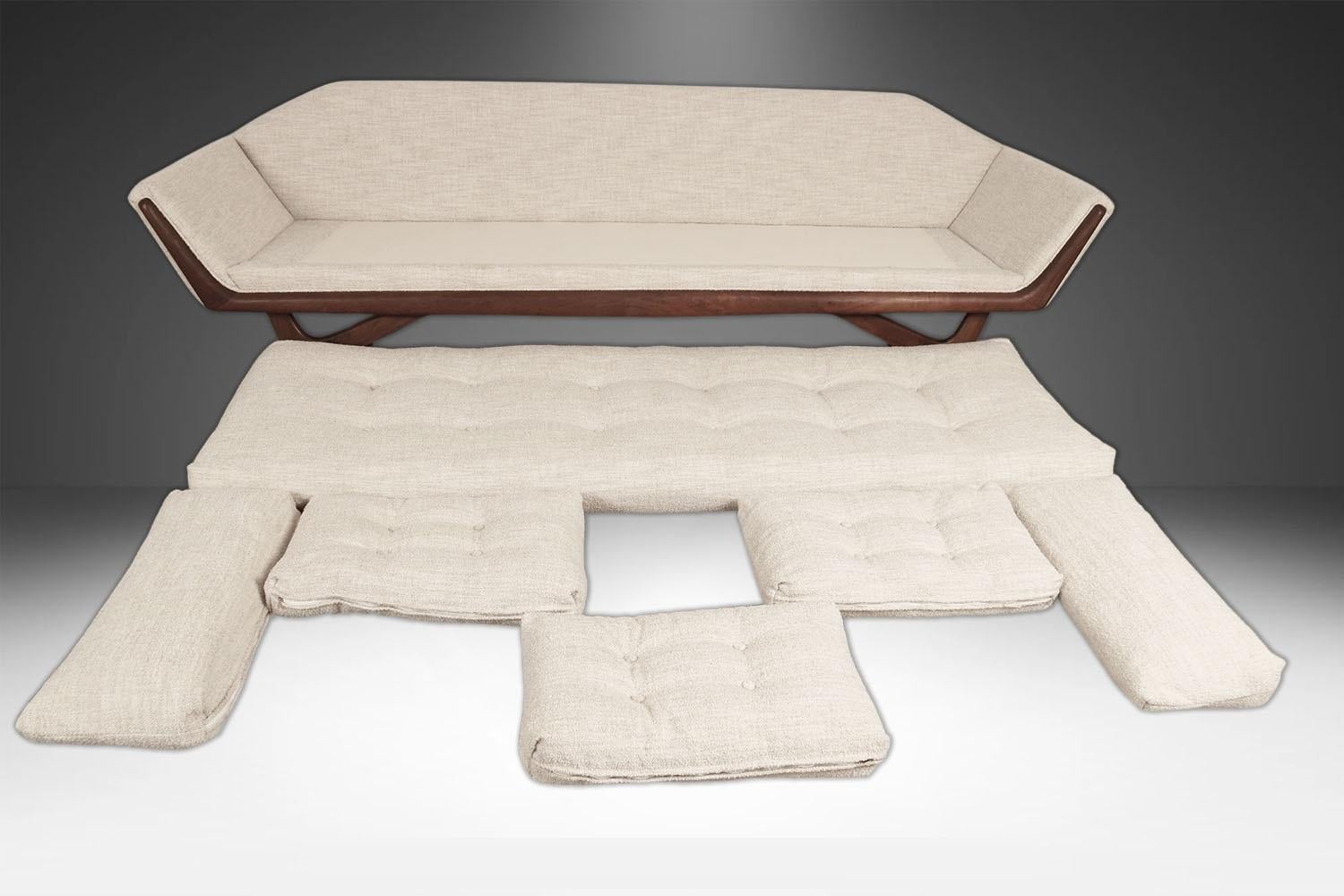 Mid-Century Modern Sofa Adrian Pearsall Style Gondola Sofa For Sale 3