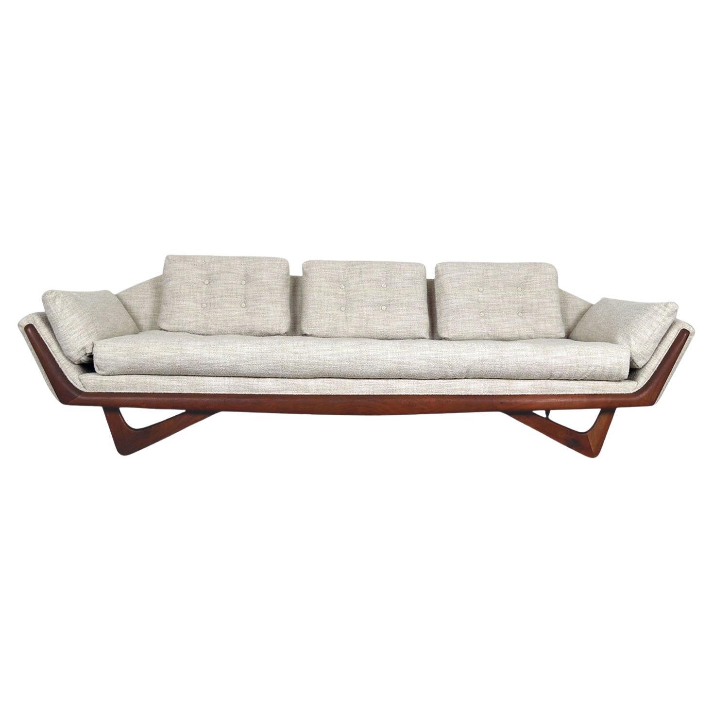 Mid-Century Modern Sofa Adrian Pearsall Style Gondola Sofa
