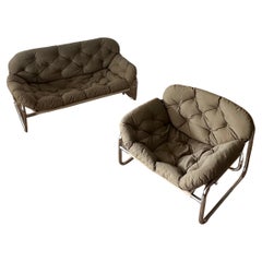 Mid Century Modern Sofa & Armchair Set By Johan Bertil Häggström For Swed Form