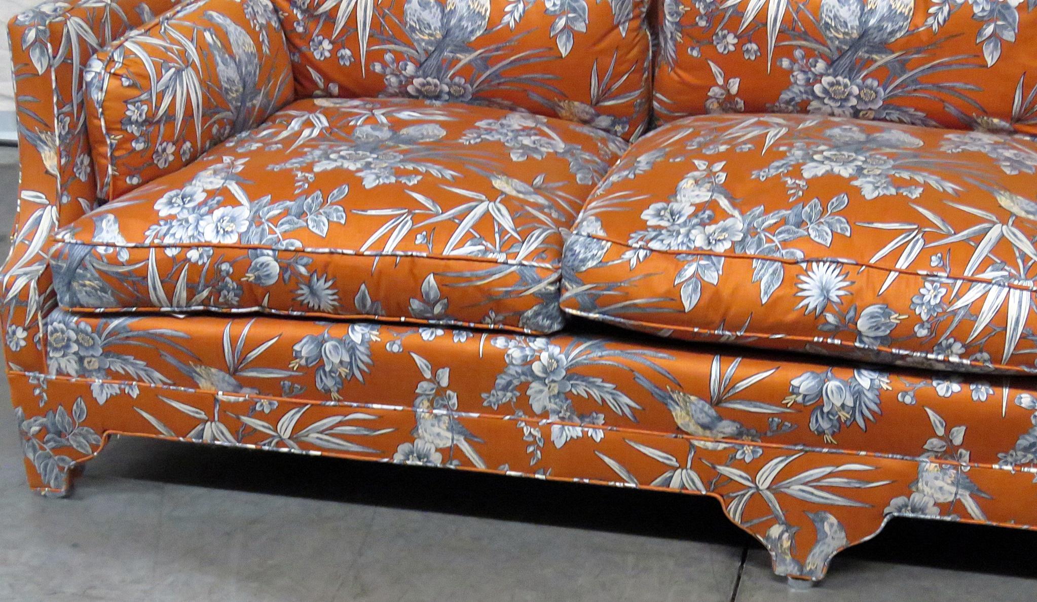 Mid-Century Modern fully upholstered sofa, attributed to Henredon.