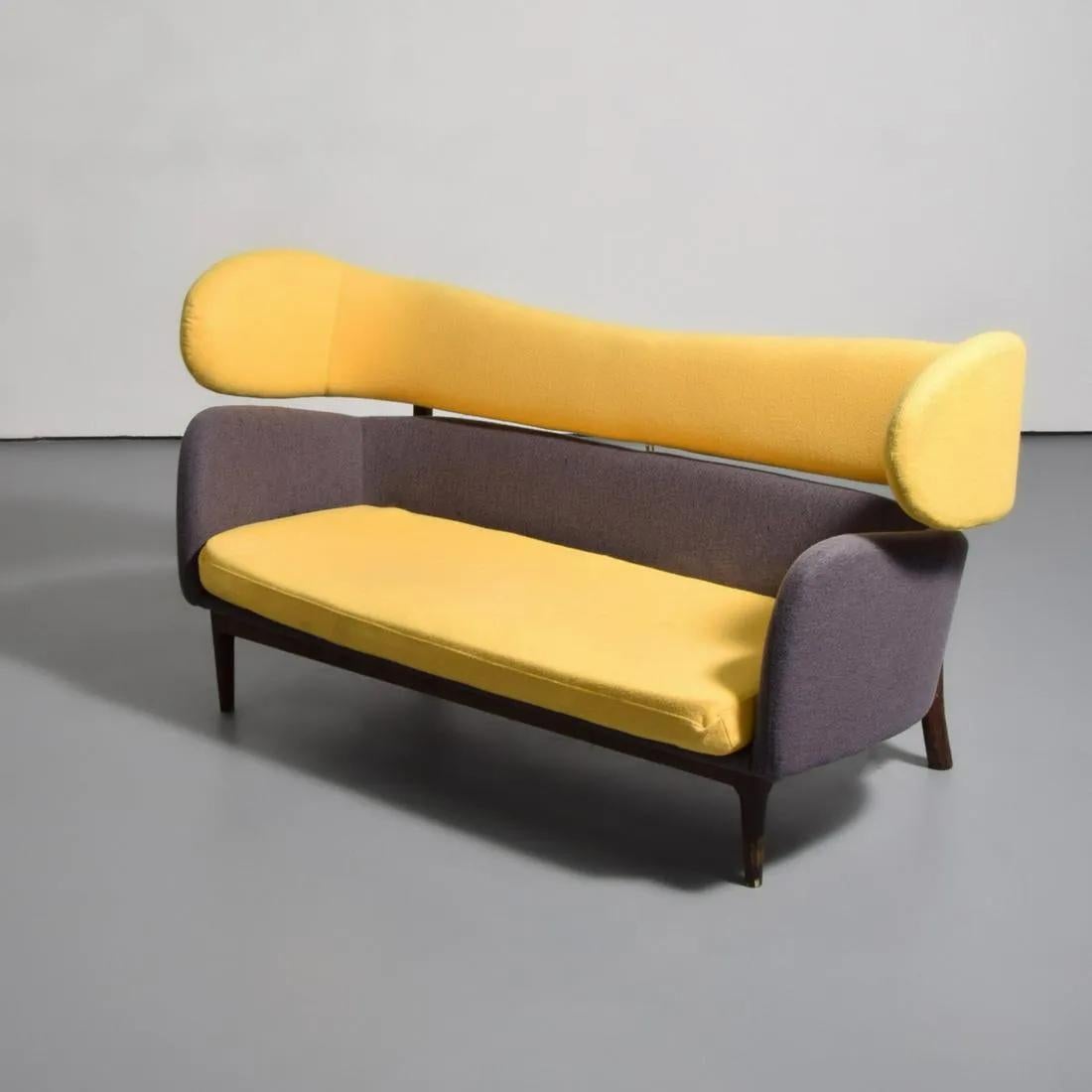 Modernes Sofa aus der Mitte des Jahrhunderts, Finn Jul für Baker zugeschrieben  im Angebot 11