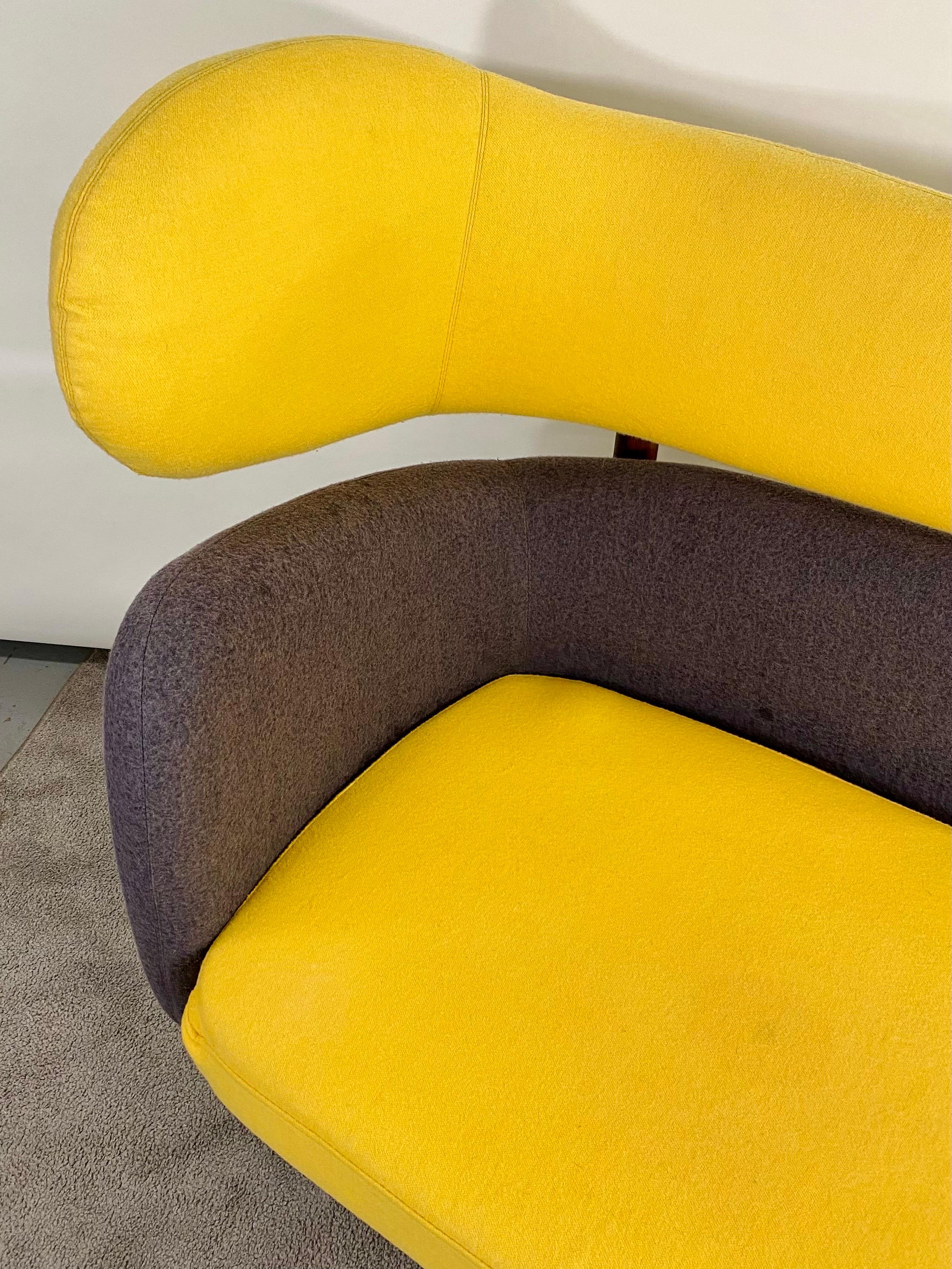 Mid-Century Modern Sofa in the Manner of Finn Juhl In Good Condition For Sale In Plainview, NY