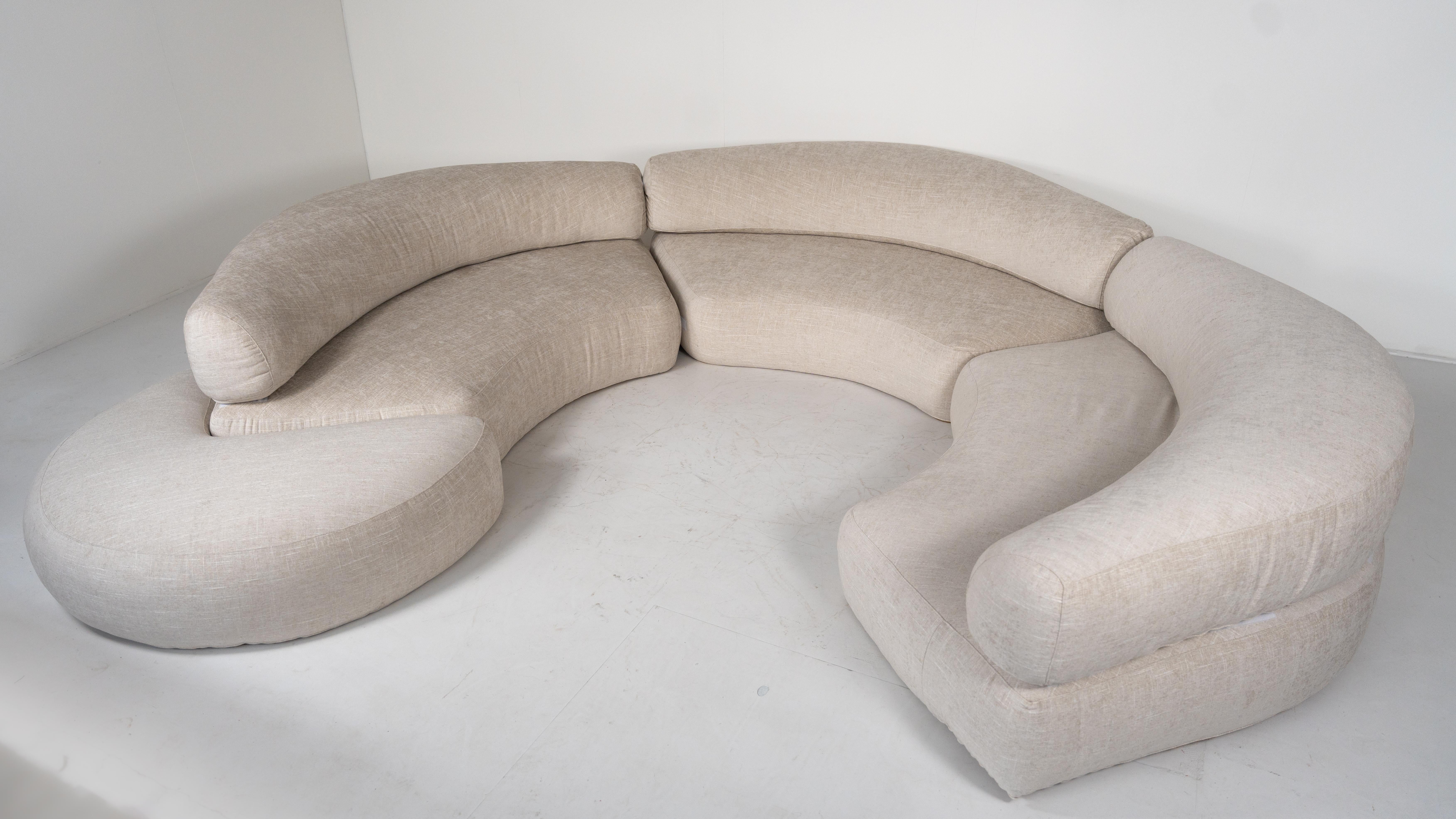 Italian Mid-Century Modern Sofa by Ennio Chiggio for Nikol International, 1970s