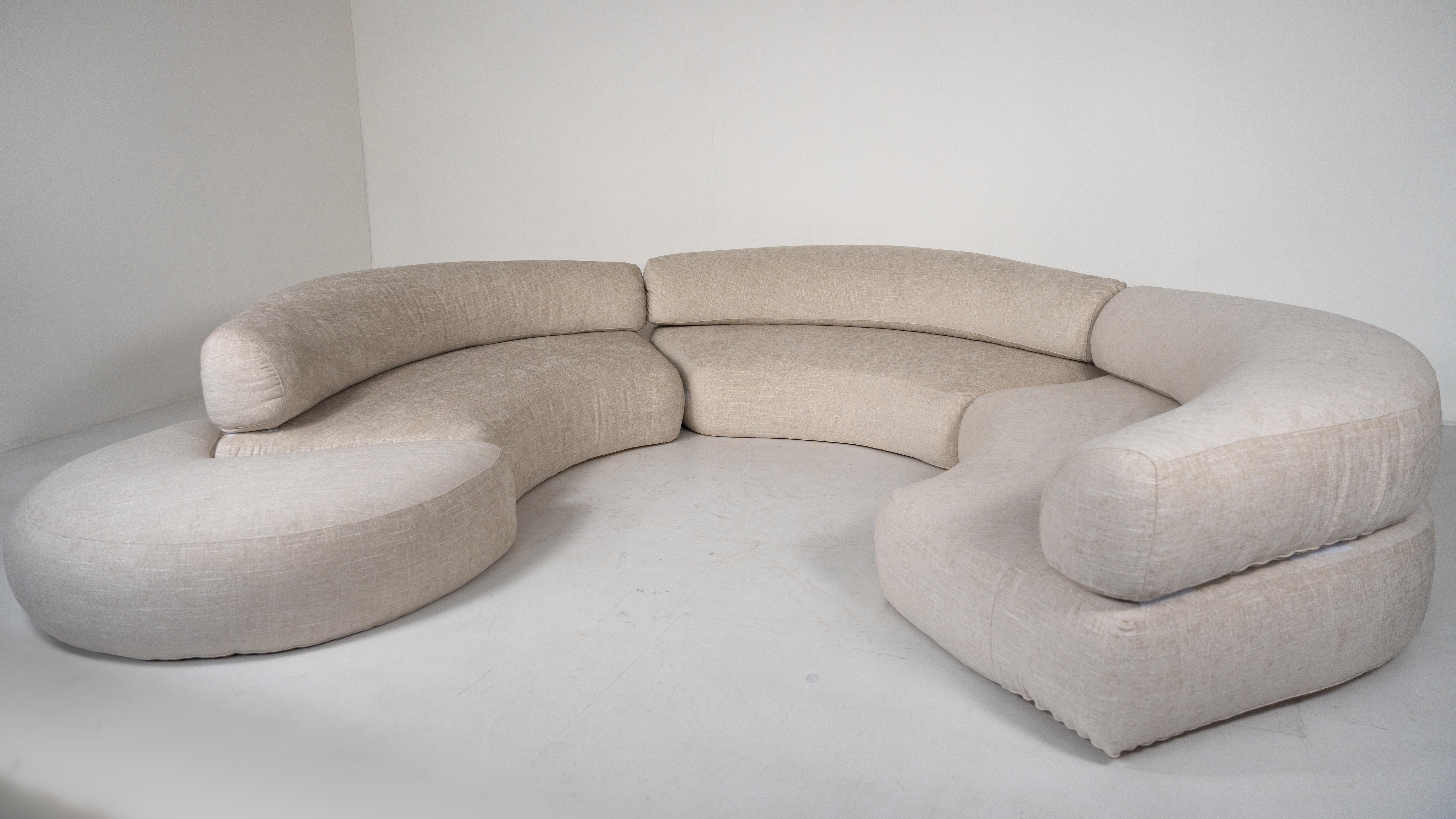 Mid-Century Modern Sofa by Ennio Chiggio for Nikol International, 1970s In Good Condition In Brussels, BE