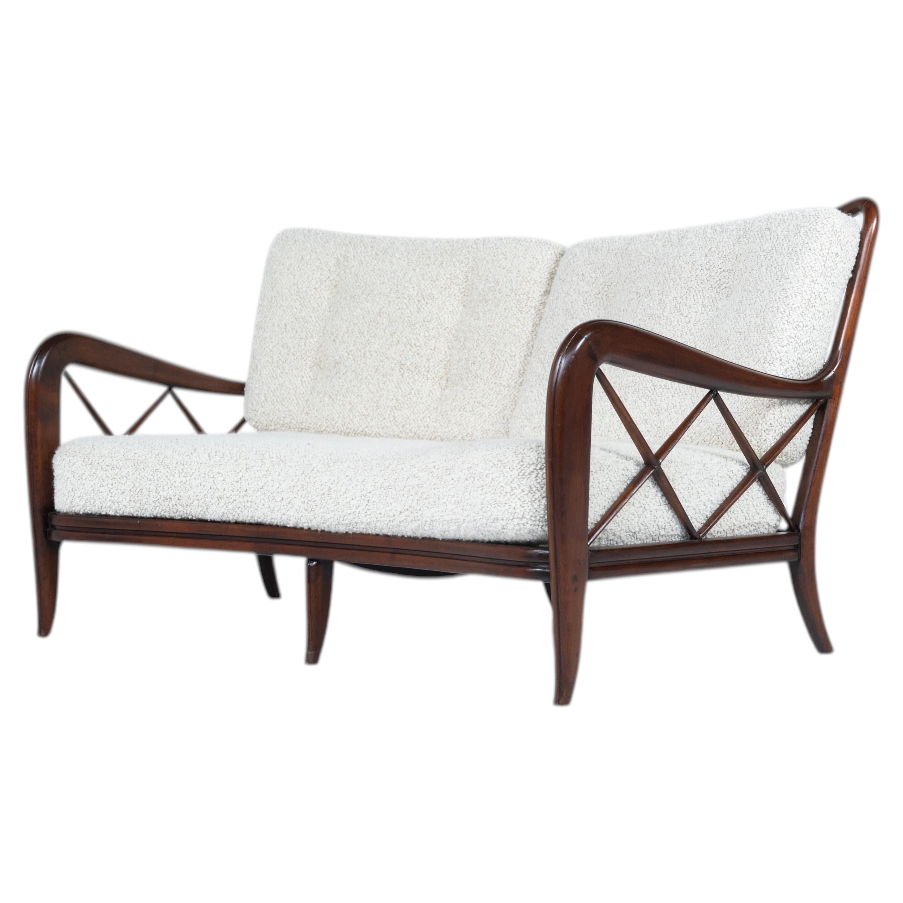 Mid-Century Modern Sofa by Paolo Buffa, Italy, 1950s - New Upholstery