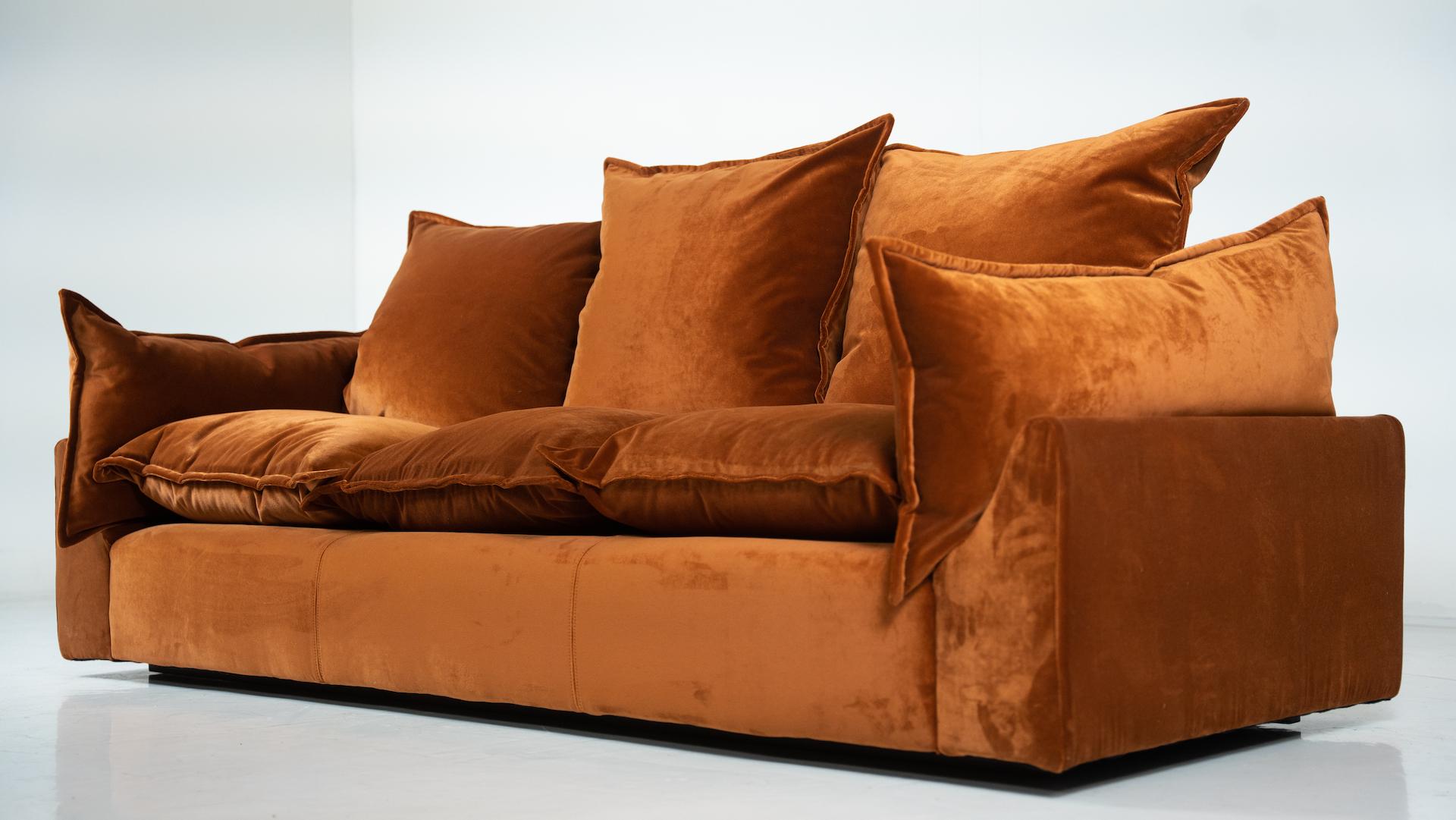 Tissu Canapé «ado » de style mi-siècle moderne par Gunnar Gravesen et David Lewis Divano pour ICF en vente