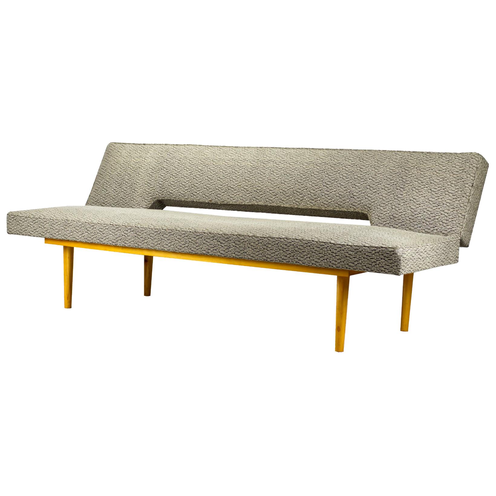 Mid Century Modern Sofa Daybed by Miroslav Navratil, Czechoslovakia, 1960s