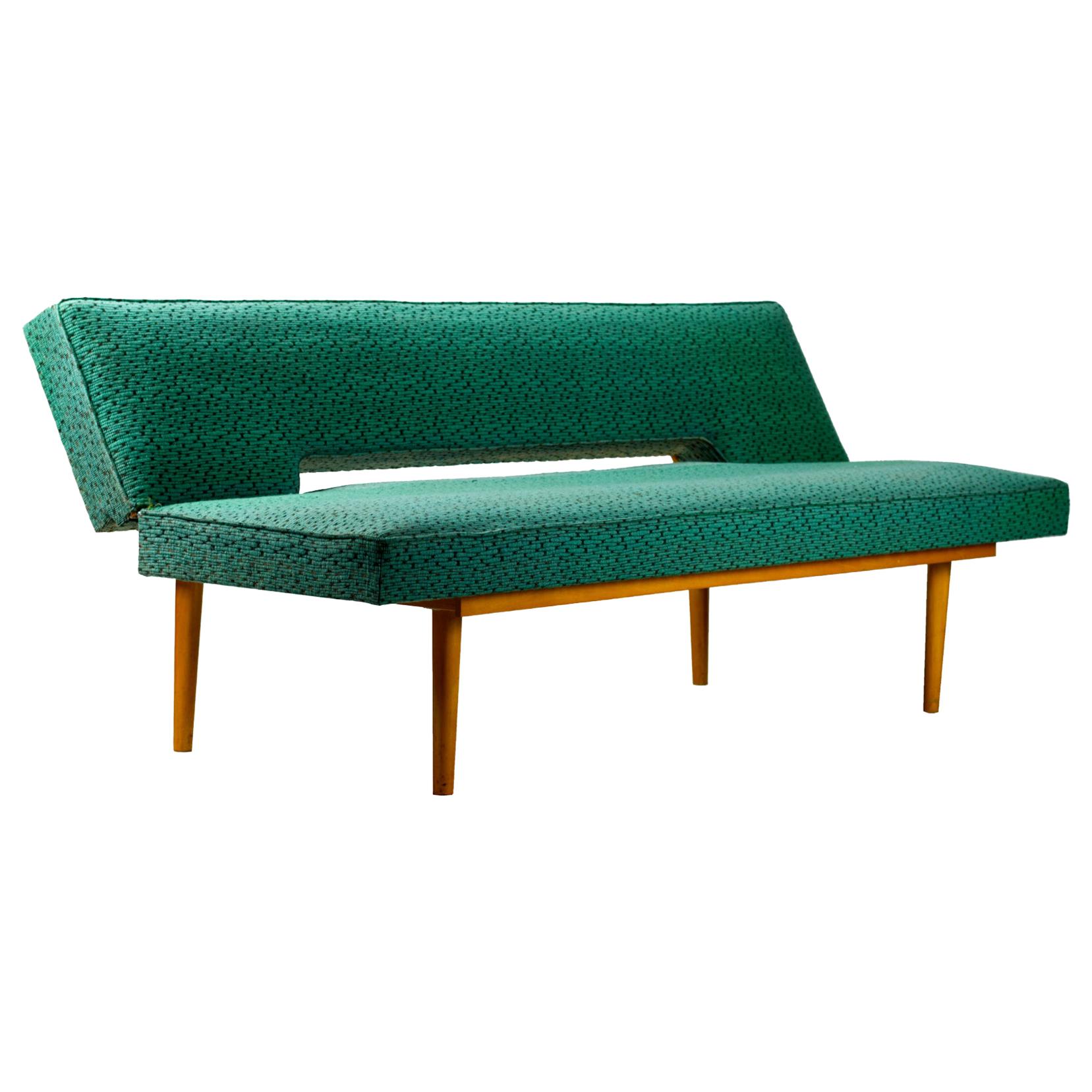 Mid-Century Modern Sofa Daybed by Miroslav Navratil, Czechoslovakia, 1960s