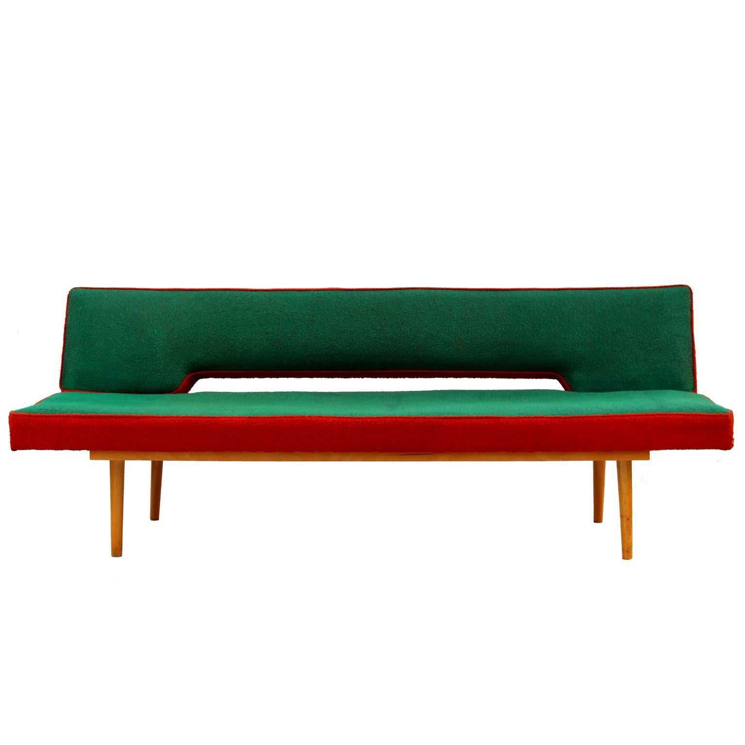 Mid Century Modern Sofa Daybed by Miroslav Navratil, Czechoslovakia, 1960s