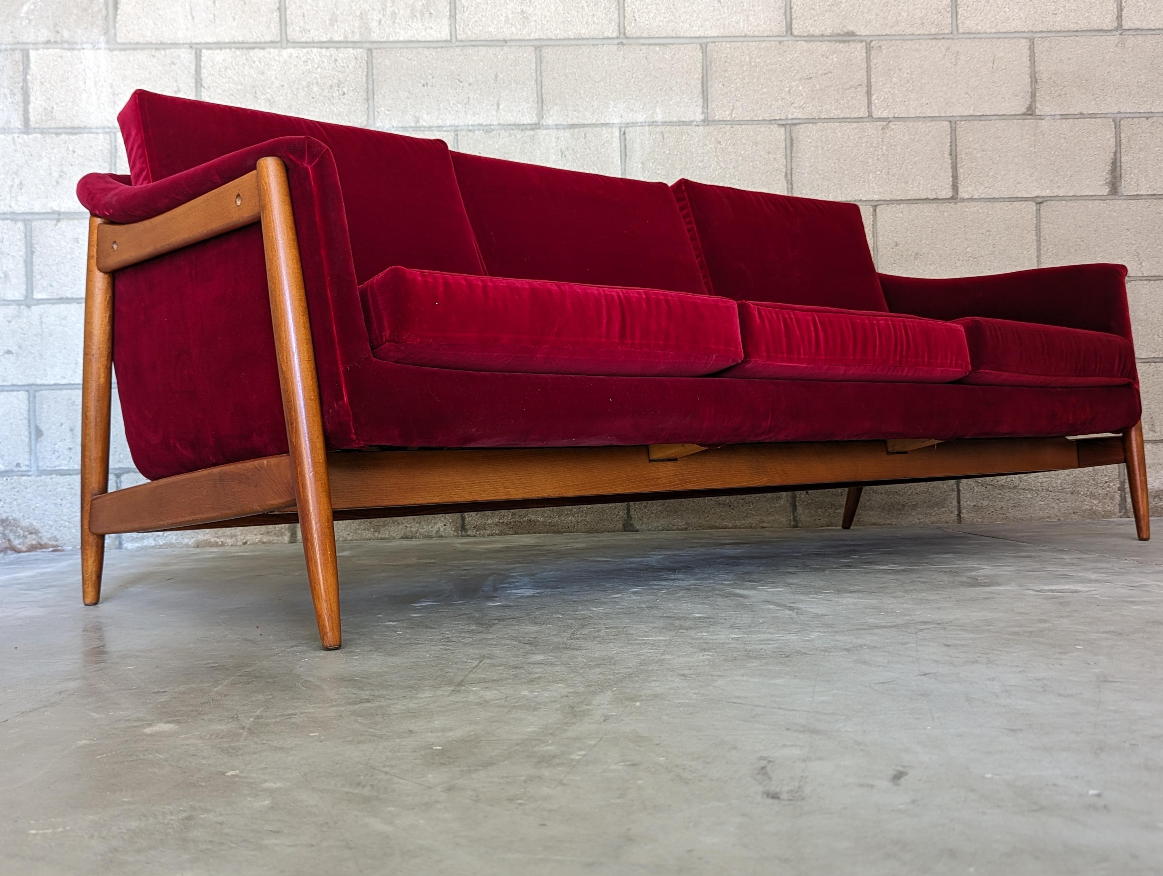 Mid-Century Modern Mid Century Modern Sofa Designed by Folke Ohlsson for Dux of Sweden, c1960s