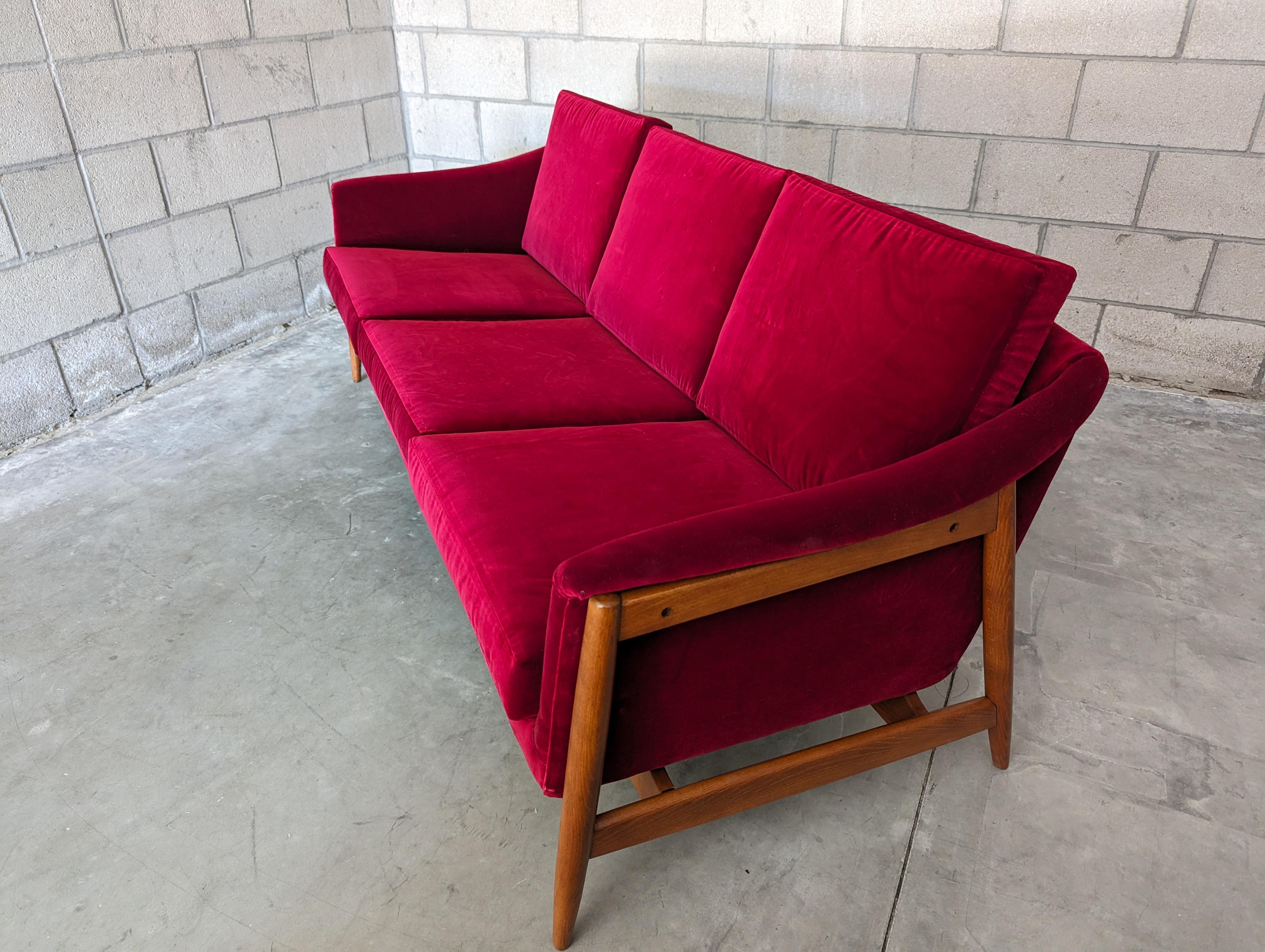 Mid Century Modern Sofa Designed by Folke Ohlsson for Dux of Sweden, c1960s 2