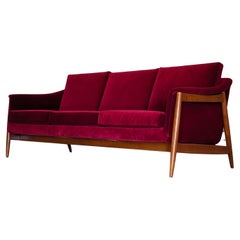 Canapé moderne du milieu du siècle dernier conçu par Folke Ohlsson pour Dux of Sweden, vers les années 1960