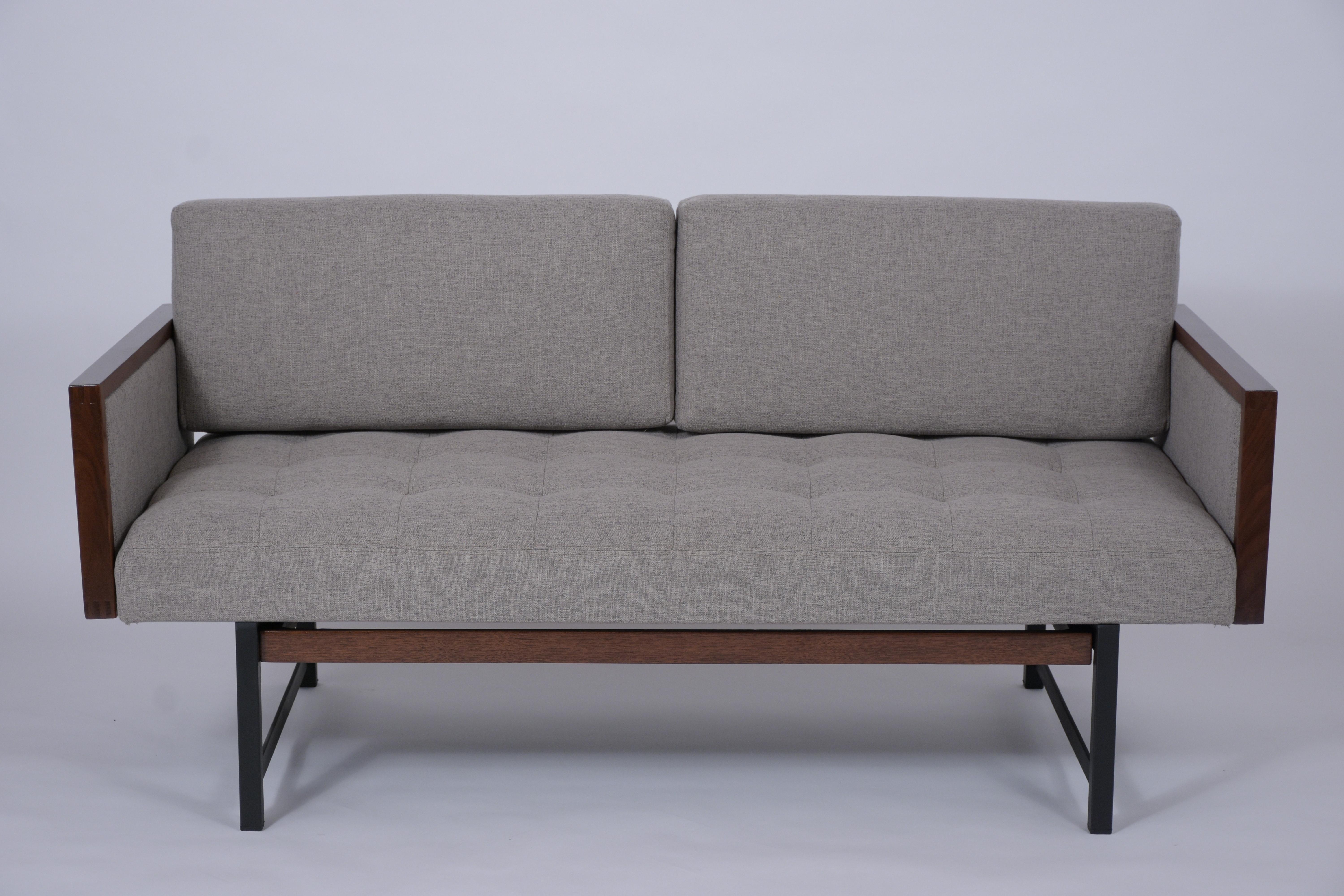 Hand-Crafted Vintage Modern Tufted Sofa