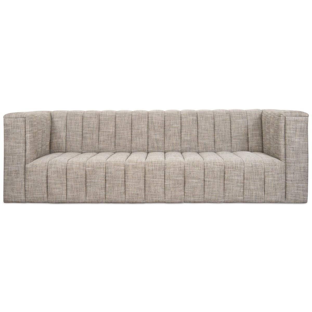 plush linen sofa