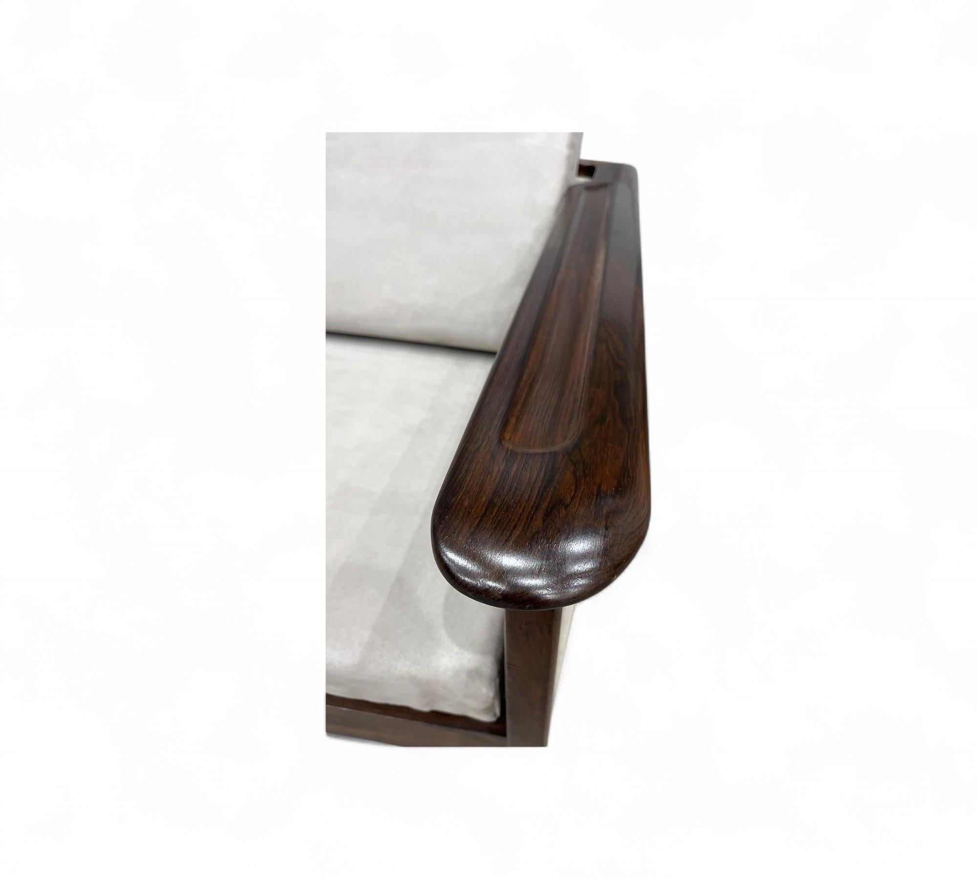 Mid-Century Modern Sofa in Hardwood & Fabric, Fatima, c. 1960 For Sale 7